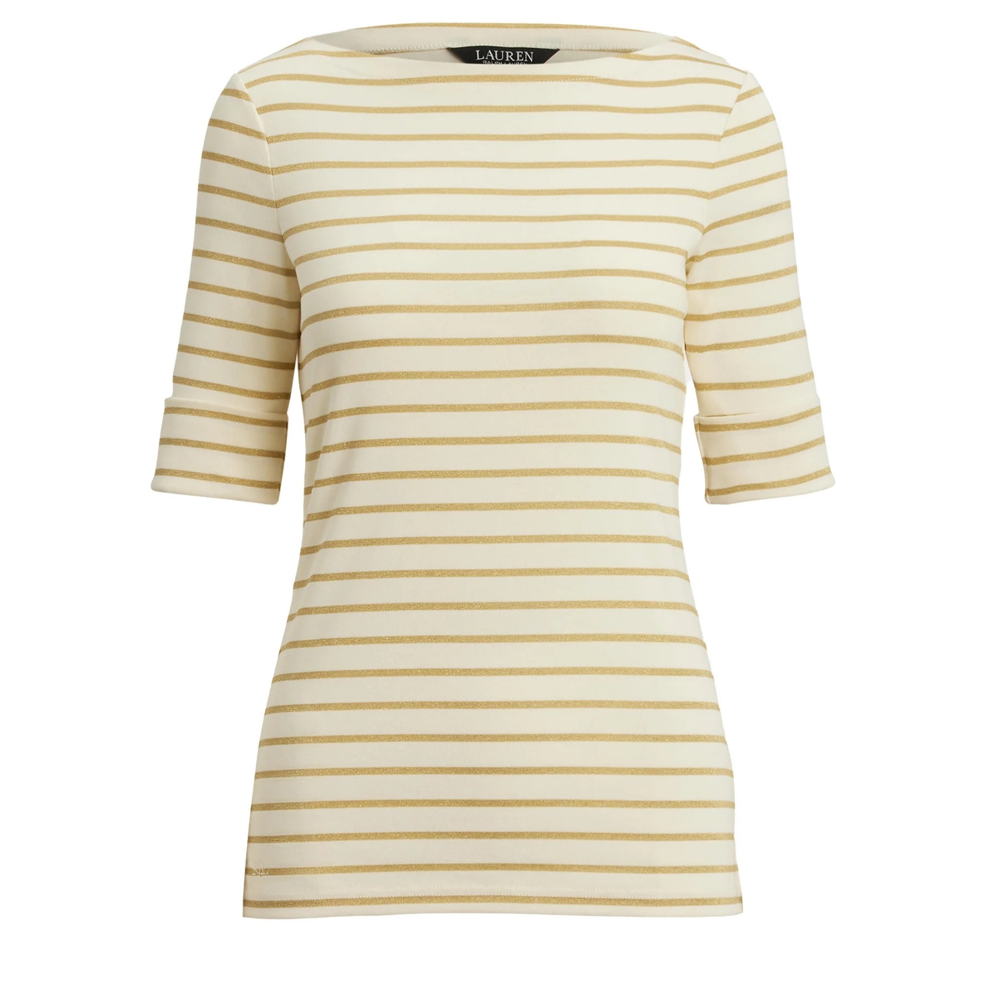 LAUREN RALPH LAUREN Marškinėliai trump. rankovėmis moterims, Marga, Judy mid sleeve t shirt 1