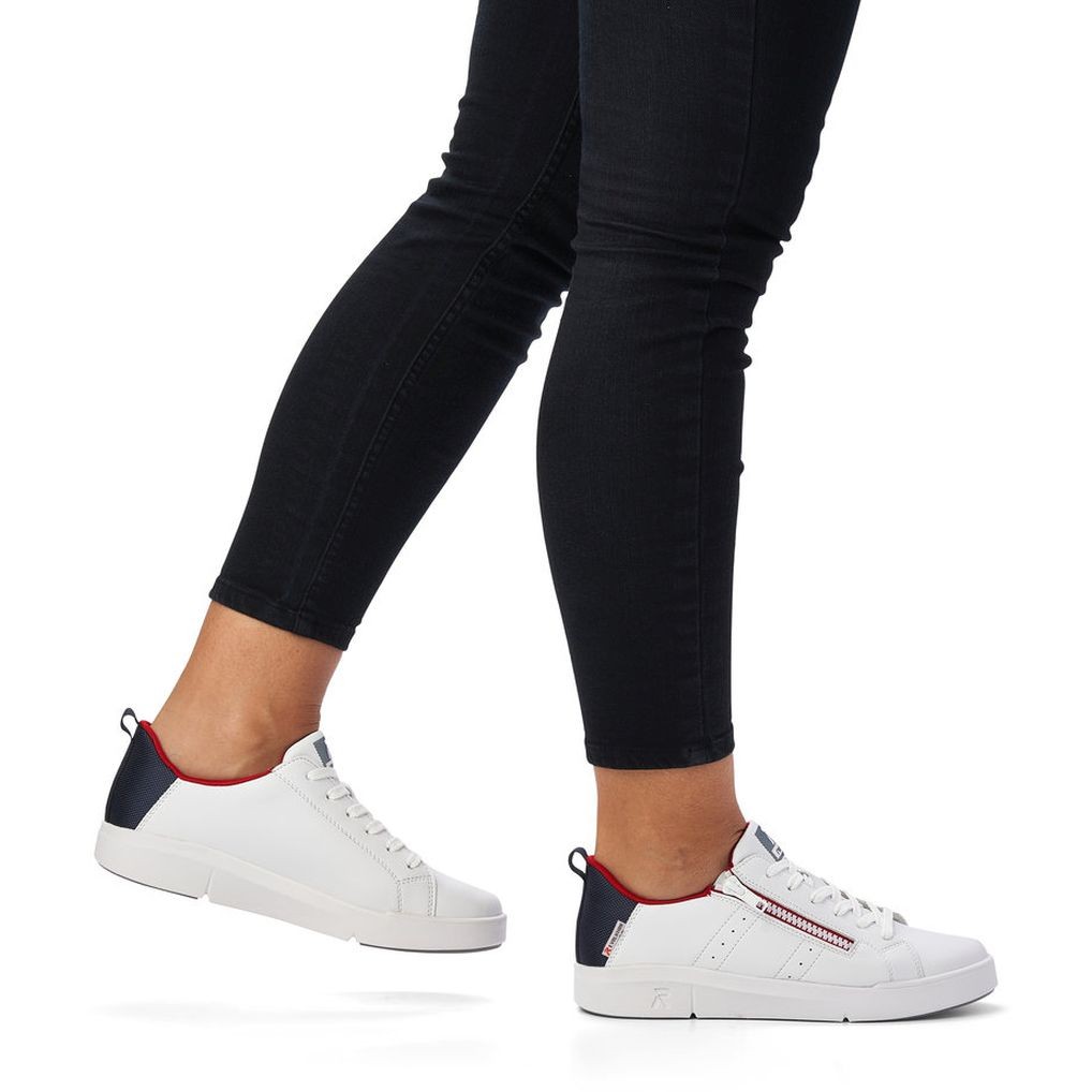 RIEKER Laisvalaikio bateliai moterims, Balta, LEISURE 2