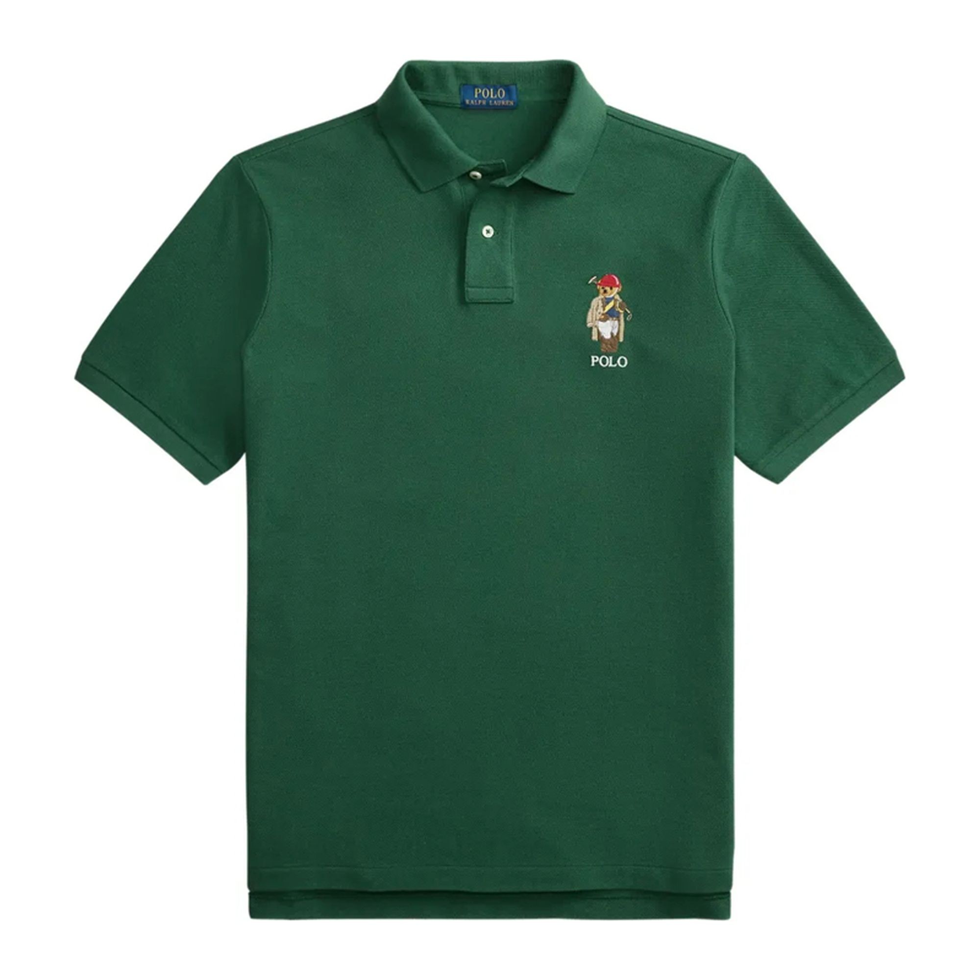 POLO RALPH LAUREN Polo marškiniai trumpos rank. vyrams, Žalia, Knit-polo 1