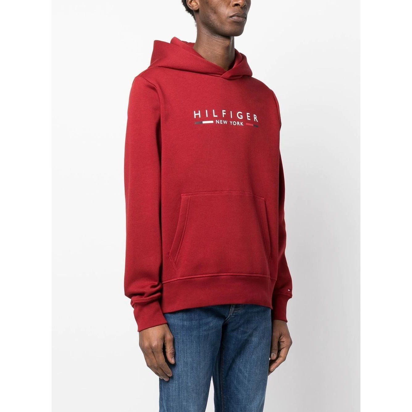 TOMMY HILFIGER Džemperis vyrams, Raudona, Hilfiger new york hoody 3