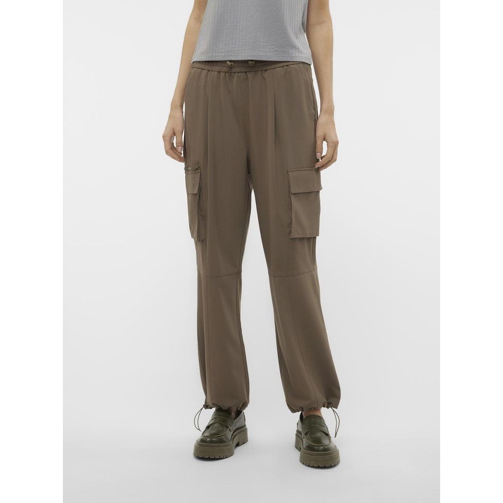 VERO MODA Kelnės moterims, Žalia, VMZELDADAPHNE MR UTI 2