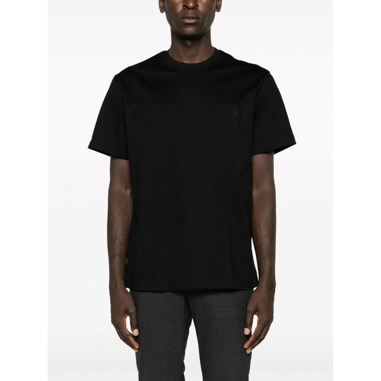 WOOYOUNGMI Marškinėliai trump. rankovėmis vyrams, Juoda, Mens t-shirt 3