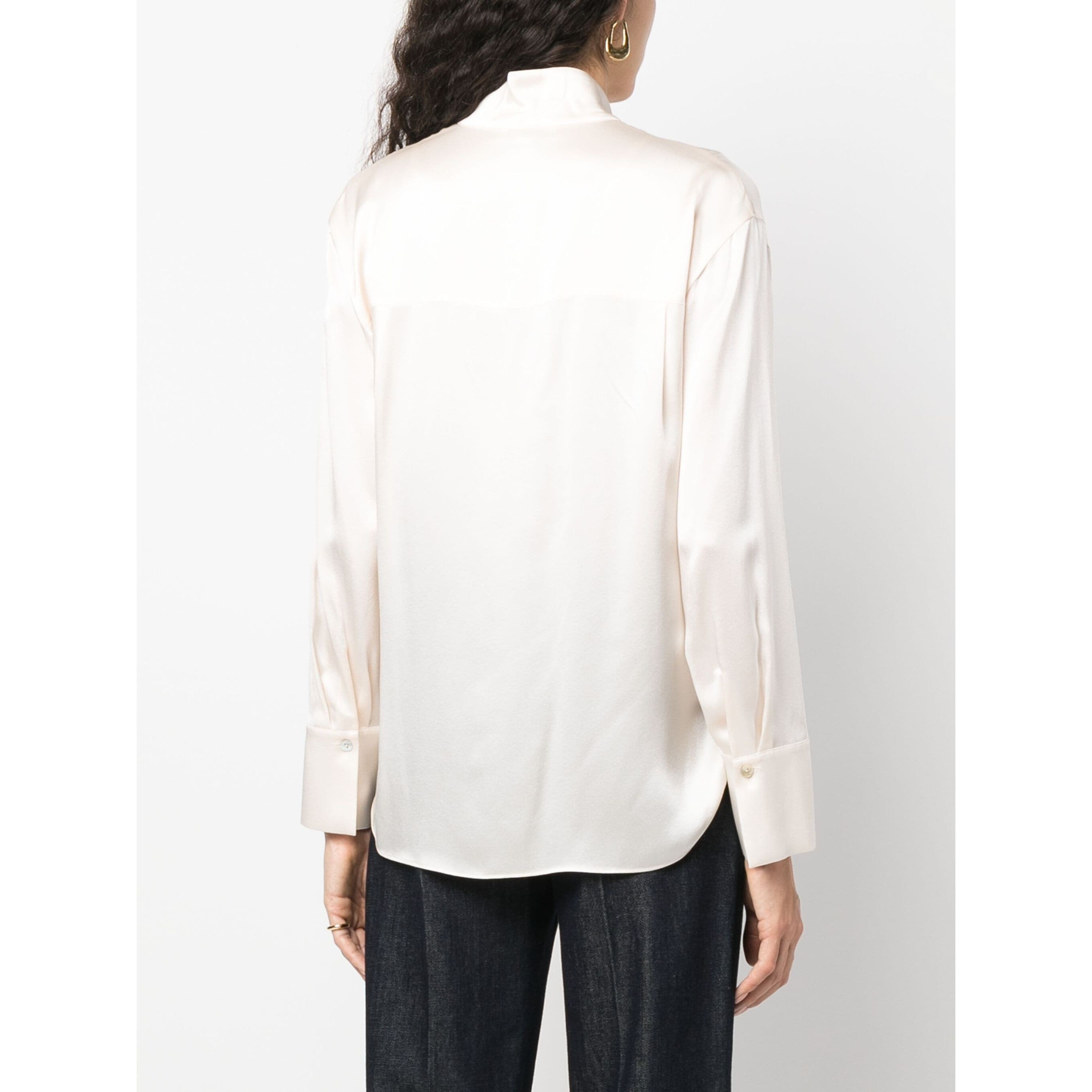 VINCE Palaidinės moterims, Kūno, Long sleeve stand blouse 4