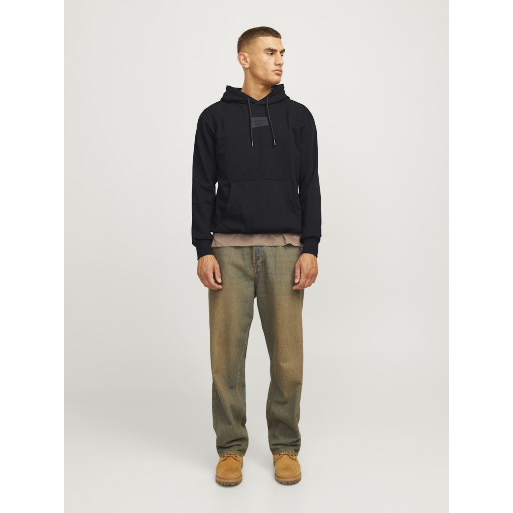 JACK & JONES Džemperis vyrams, Juoda, Hak kai sweat hood 4