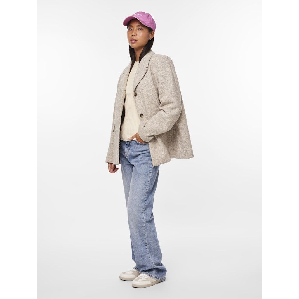 PIECES Megztinis moterims, Kūno, PCCRISTA LS O-NECK K 6