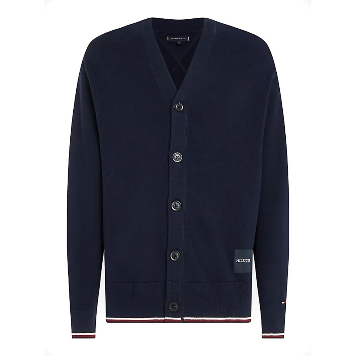 TOMMY HILFIGER Kardiganas vyrams, Mėlyna, Monotype gs tipped cardigan 1