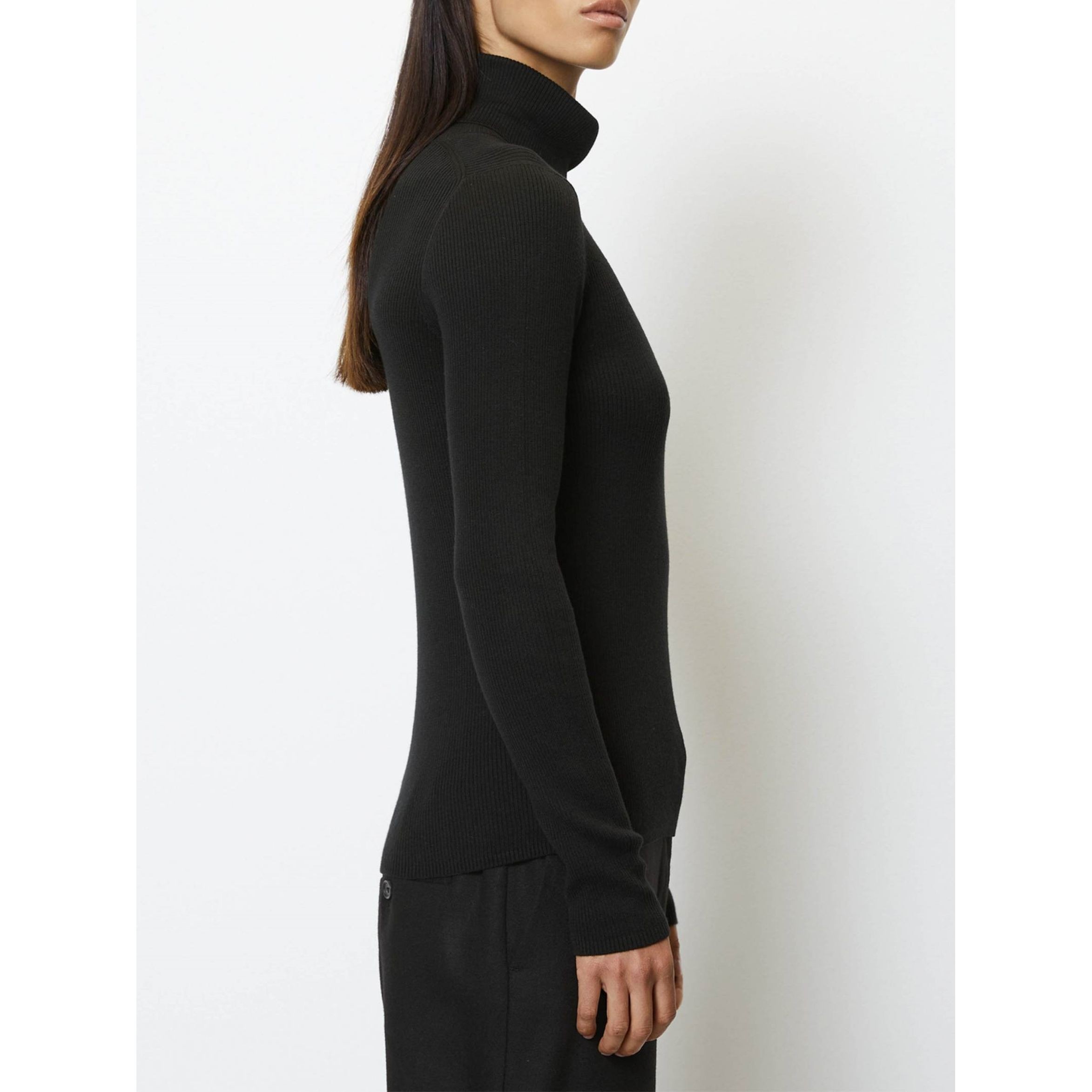 MARC O'POLO Palaidinės aukštinta apykakle moterims, Juoda 4