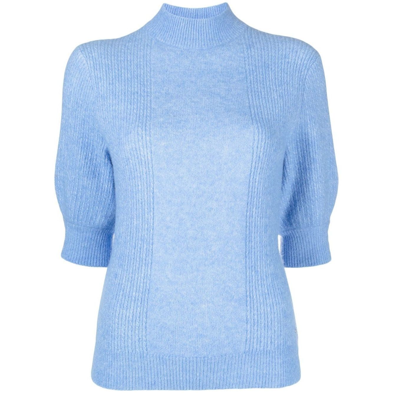 TOMMY HILFIGER Megztinis moterims, Mėlyna, High-neck sweater 1