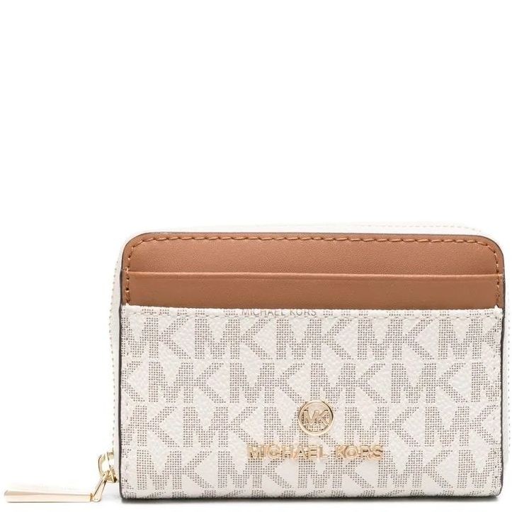 MICHAEL KORS Piniginė moterims, Balta, Jet set small logo card case 1