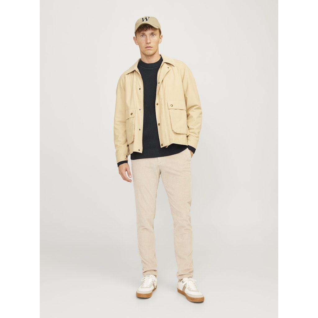 JACK & JONES Megztinis vyrams, Juoda, Viggo waffle knit crew neck 6