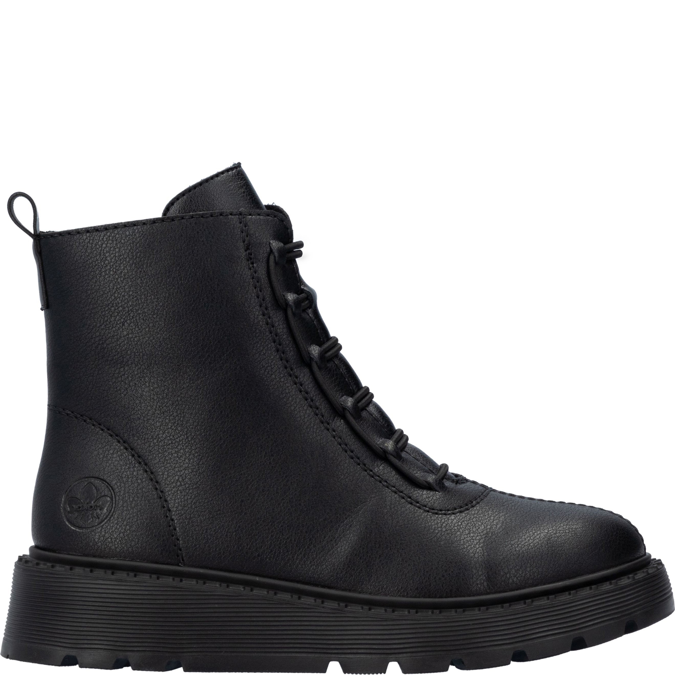 RIEKER Aulinukai moterims, Juoda, Ladies mid height boots 4