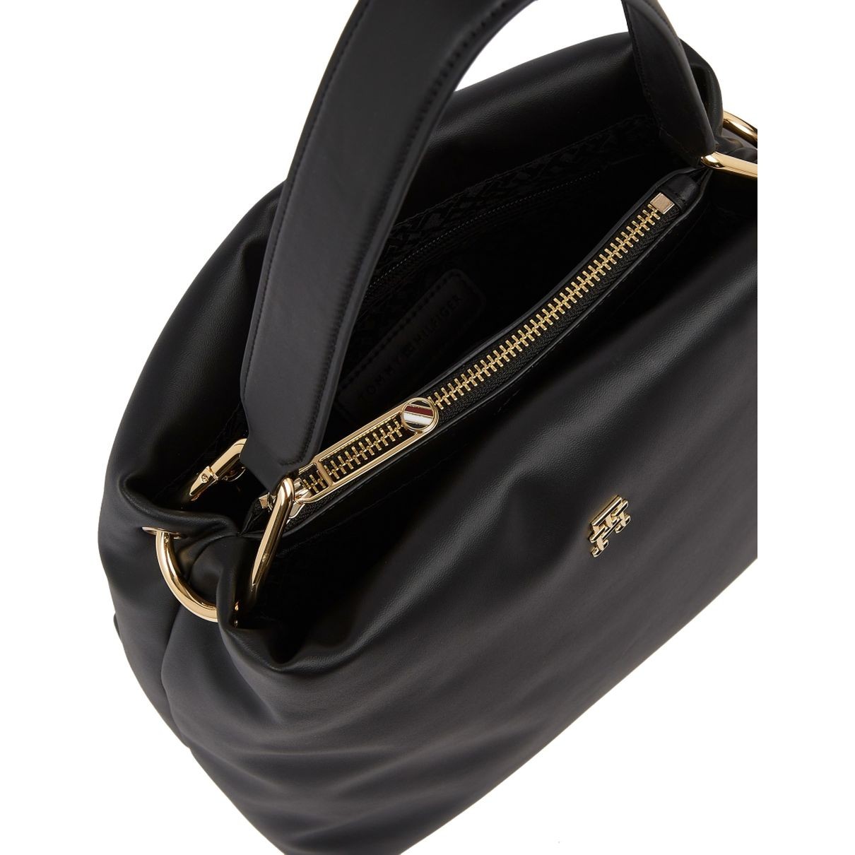 TOMMY HILFIGER Rankinė per petį moterims, Juoda, Soft bucket 4