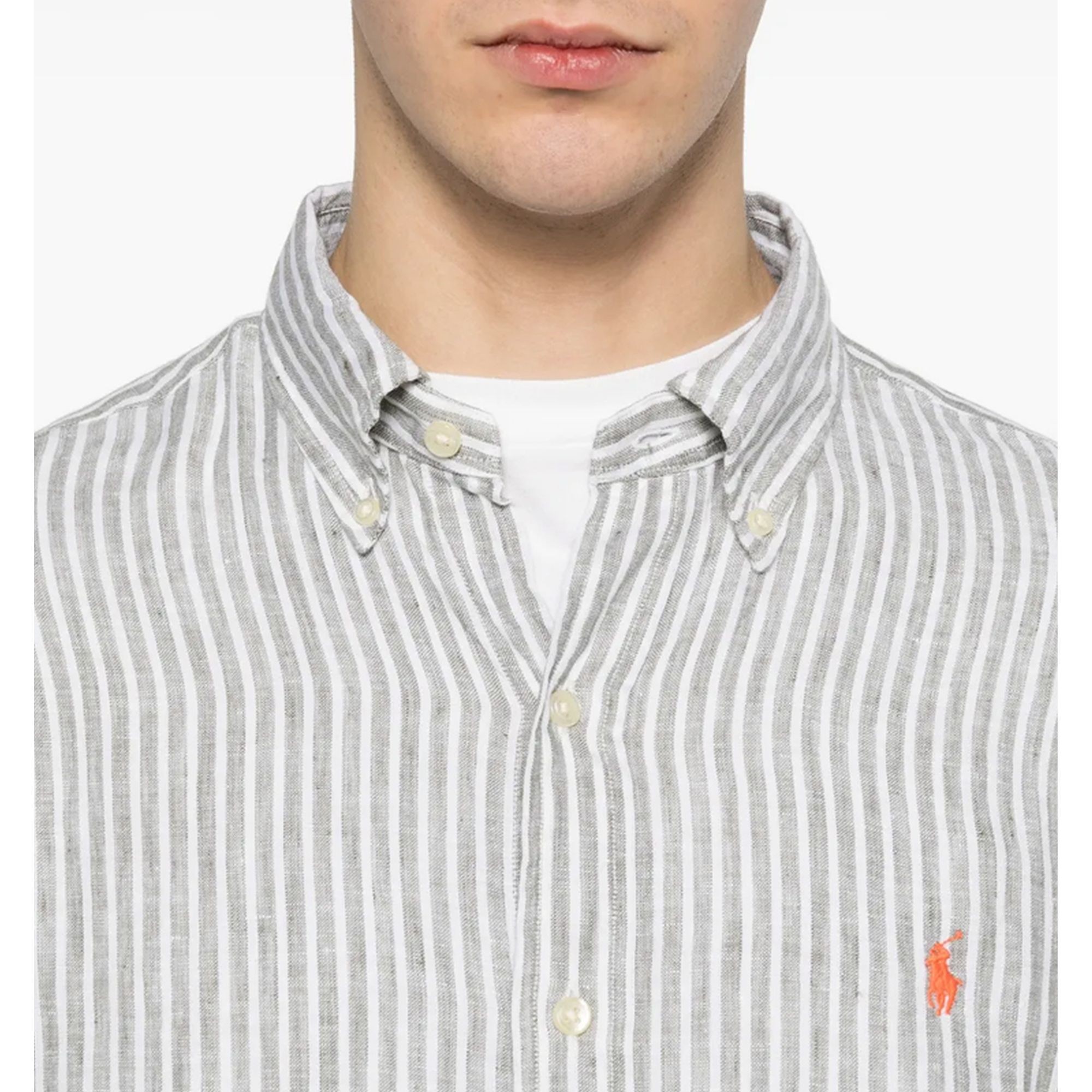 POLO RALPH LAUREN Marškiniai ilgomis rankovėmis vyrams, Balta, Woven-sport shirt-shirt 4