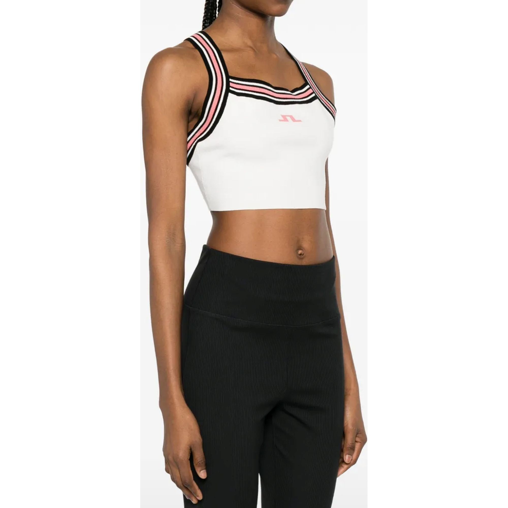 J.LINDEBERG Trumpinti marškinėliai moterims, Balta, Nori knit crop top 2