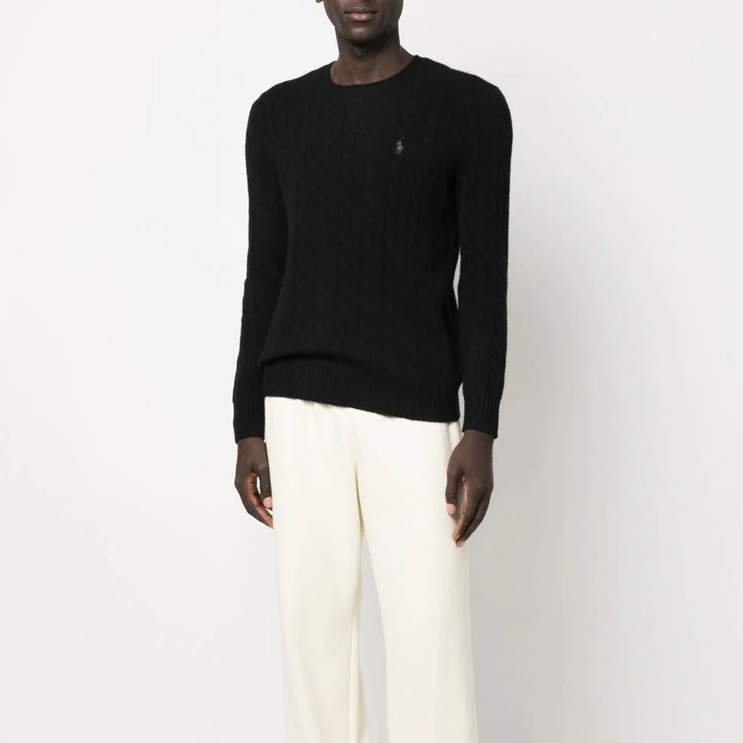 POLO RALPH LAUREN Sportinis nertinis vyrams, Juoda, Long sleeve pullover 2