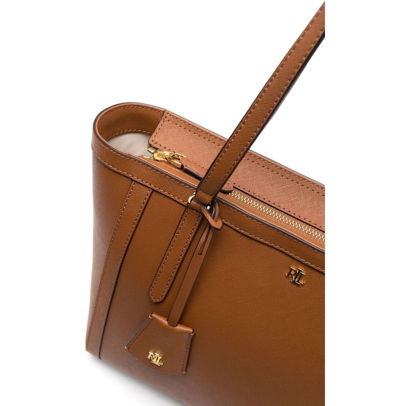 LAUREN RALPH LAUREN Pirkinių krepšys moterims, Ruda, Clare 25 medium tote bag 4