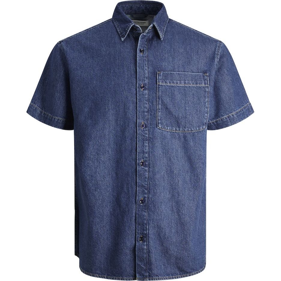 JACK & JONES Marškiniai vyrams, Mėlyna, Jjicreek shirts 1