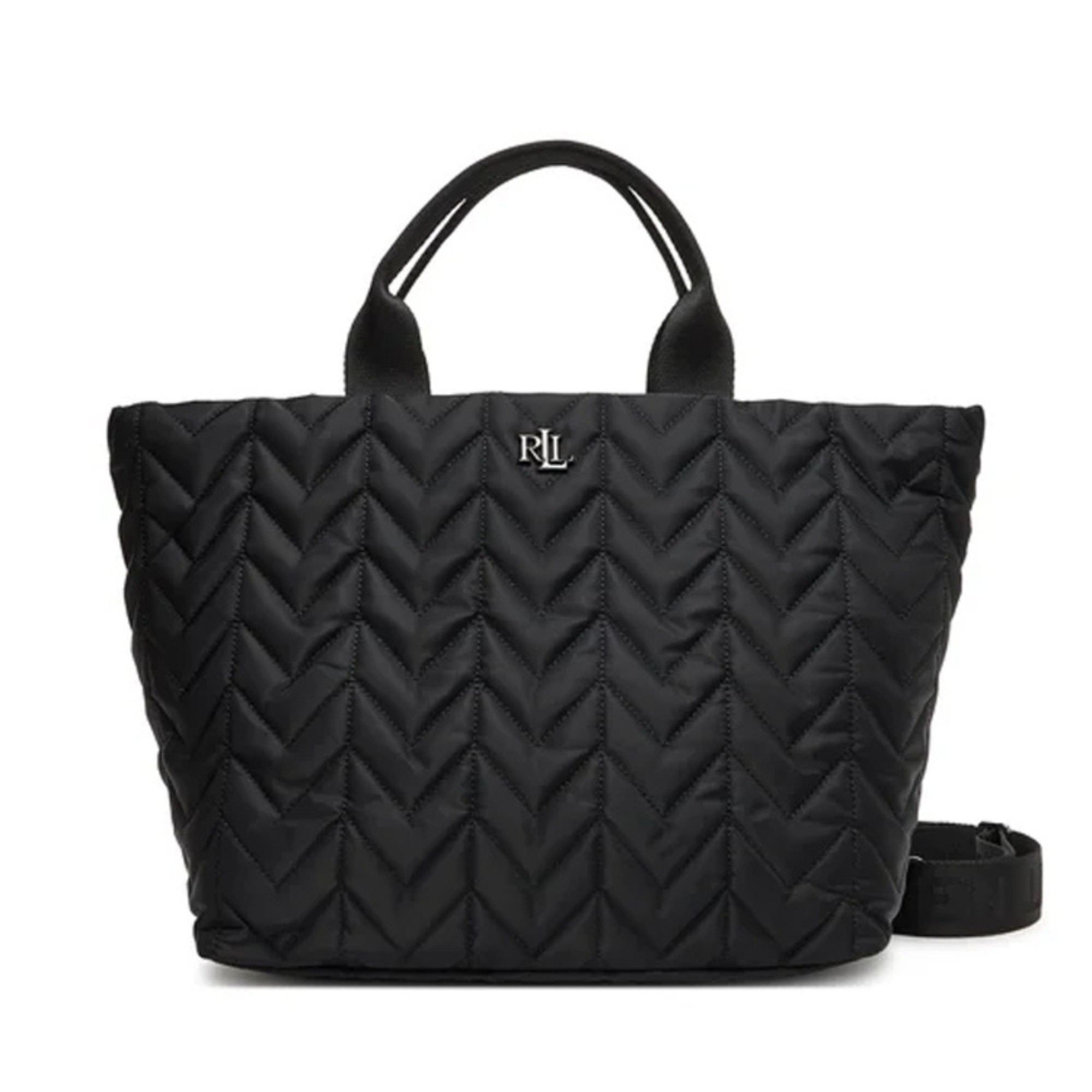 LAUREN RALPH LAUREN Pirkinių krepšys moterims, Juoda, Stevie tp zp tote extra large 1