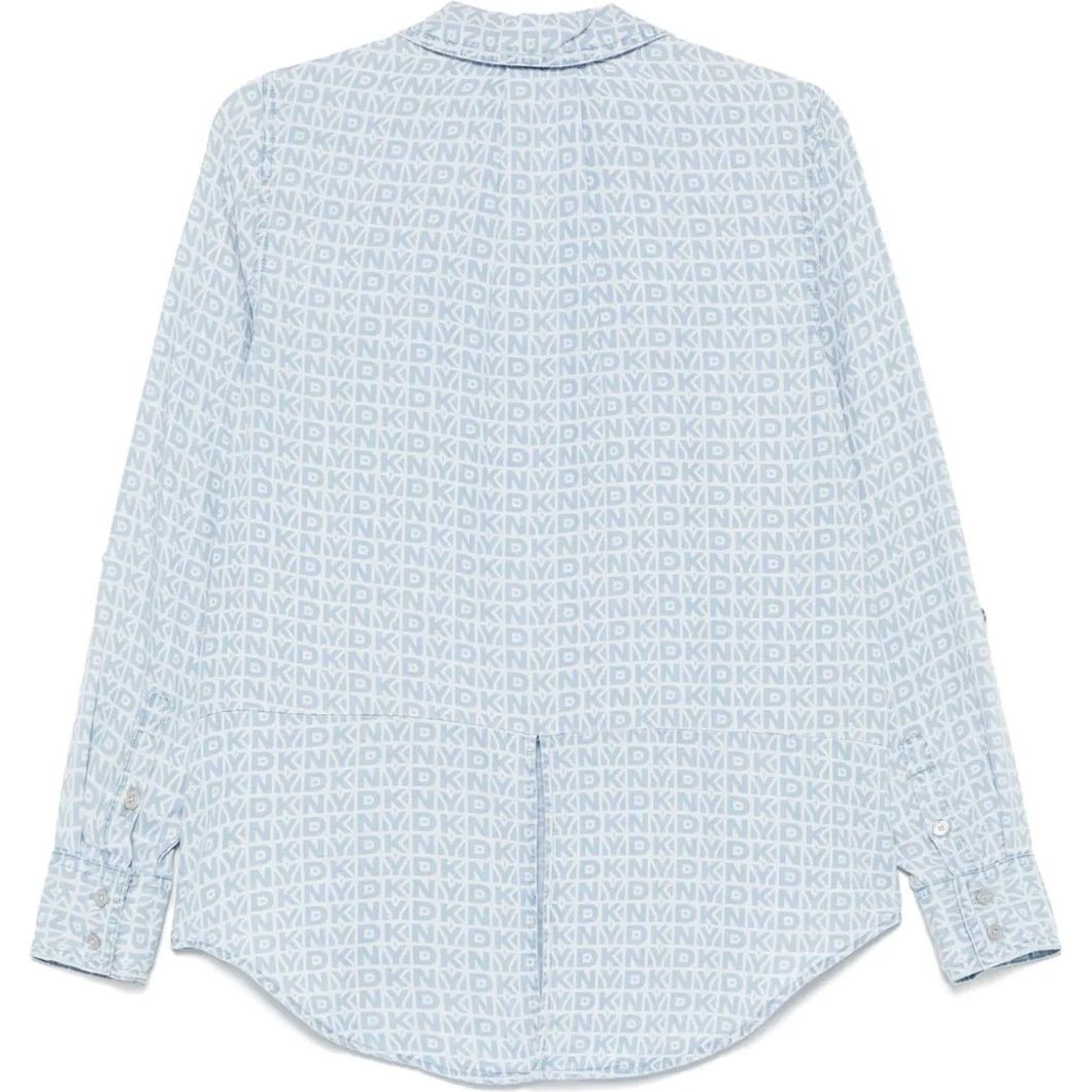 DKNY Marškiniai ilgomis rankovėmis moterims, Marga, Btn frt shirt 2