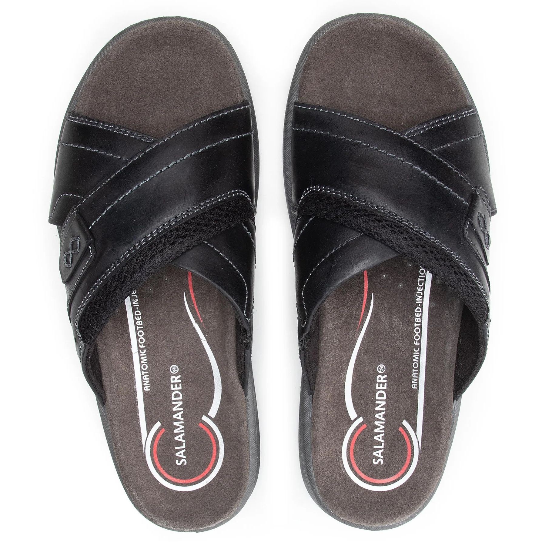 SALAMANDER Šlepetės vyrams, Juoda, LOGATO SLIPPERS 4