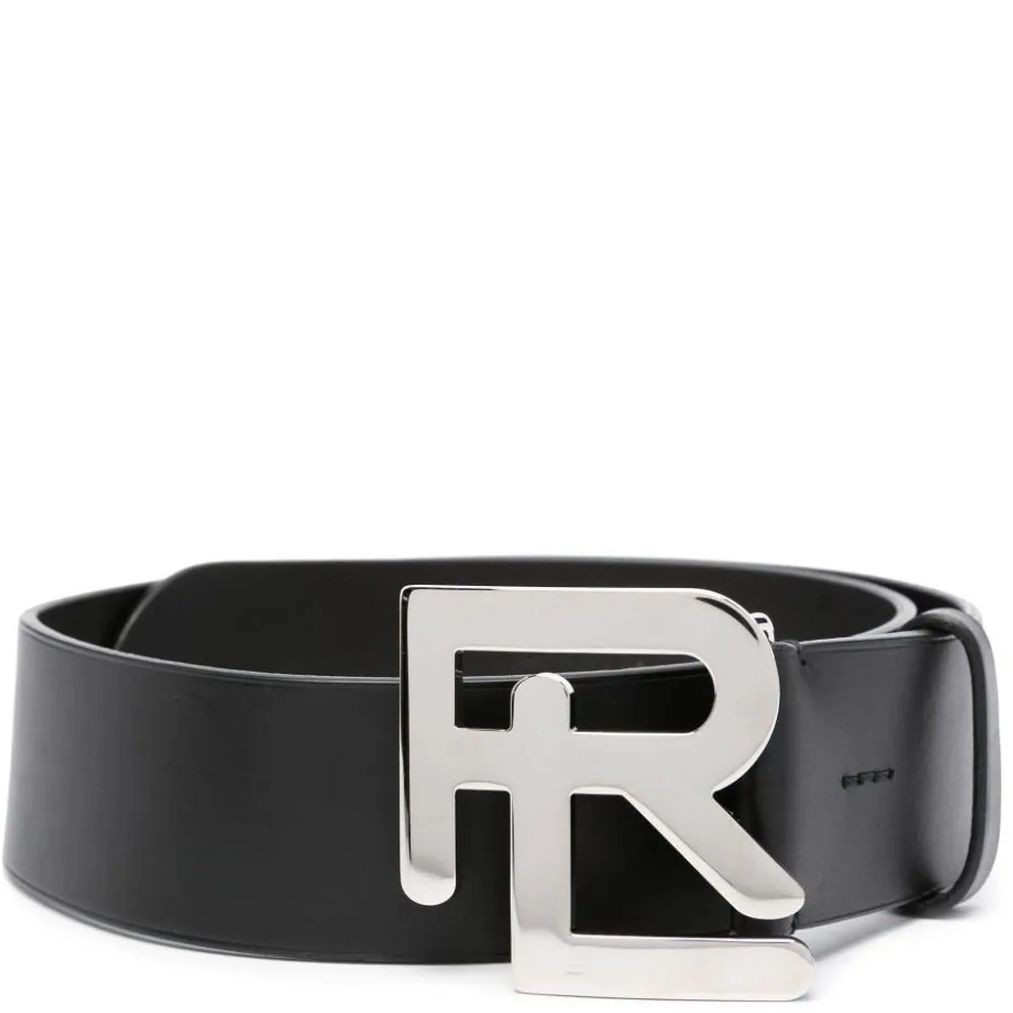 RALPH LAUREN Diržas moterims, Juoda, 50mm rl logo belt wide 1