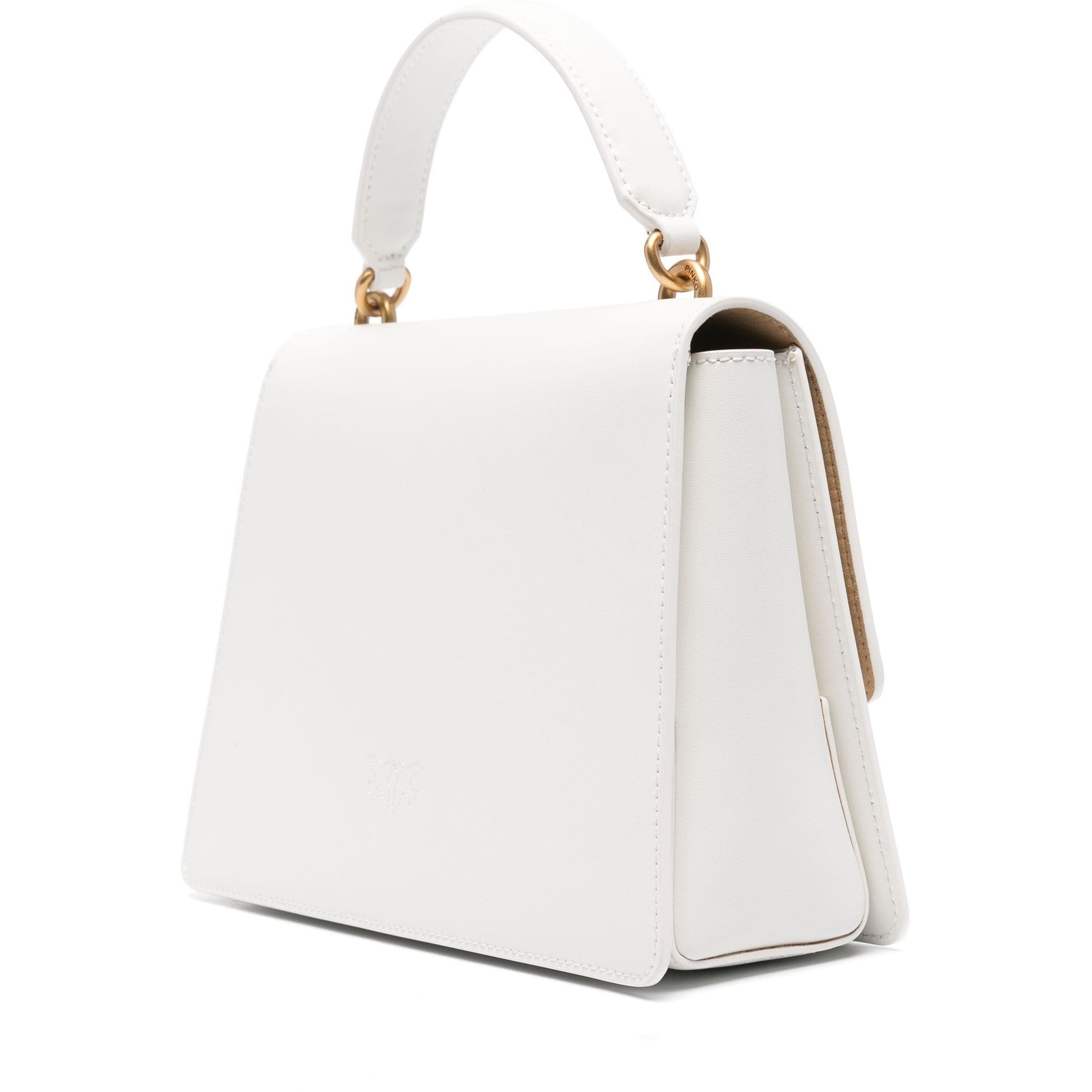 PINKO Pirkinių krepšys moterims, Balta, Love birds tote bag 2