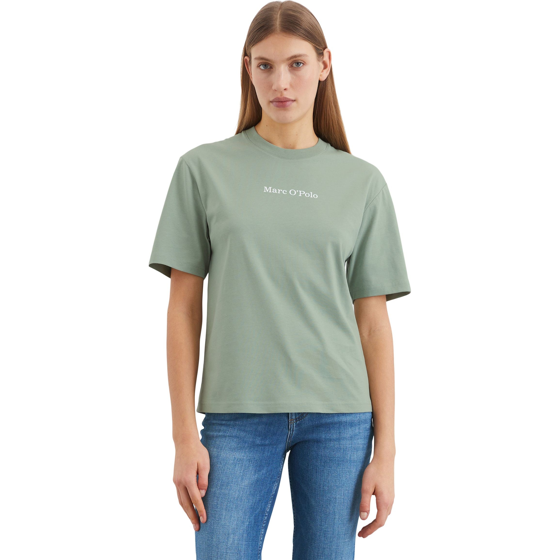 MARC O'POLO Marškinėliai trump. rankovėmis moterims, Žalia, Tshirts sh 502201251033 2