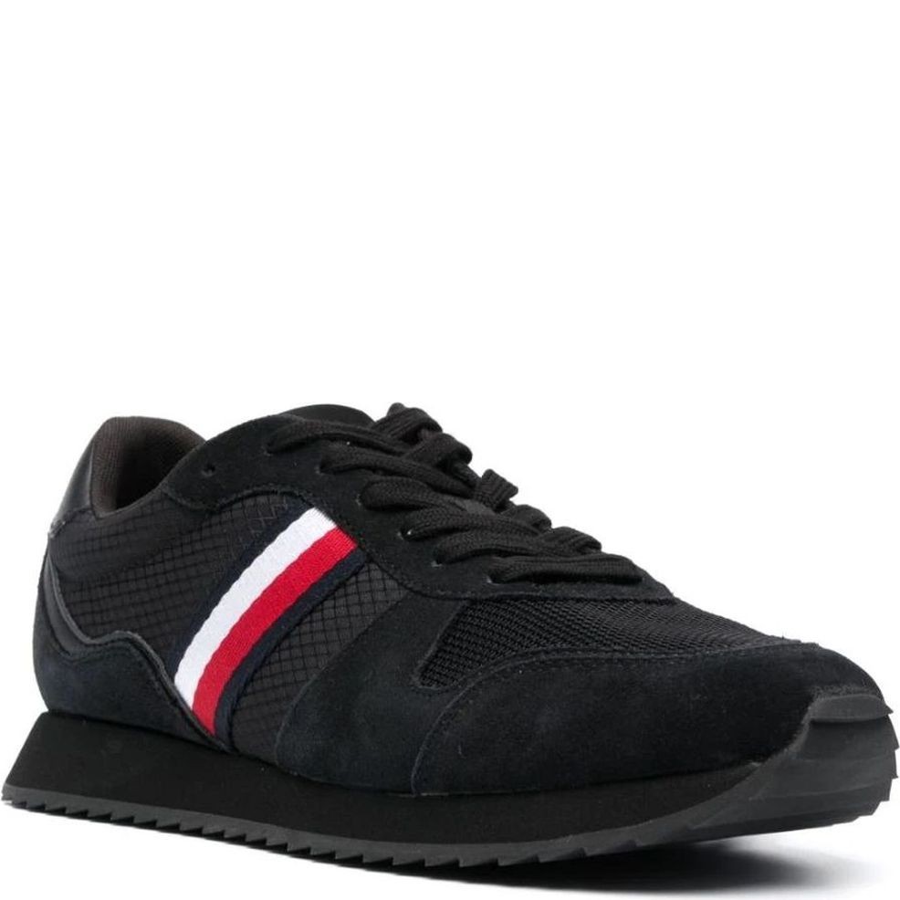 TOMMY HILFIGER Sportiniai bateliai vyrams, Juoda, Runner evo mix 1