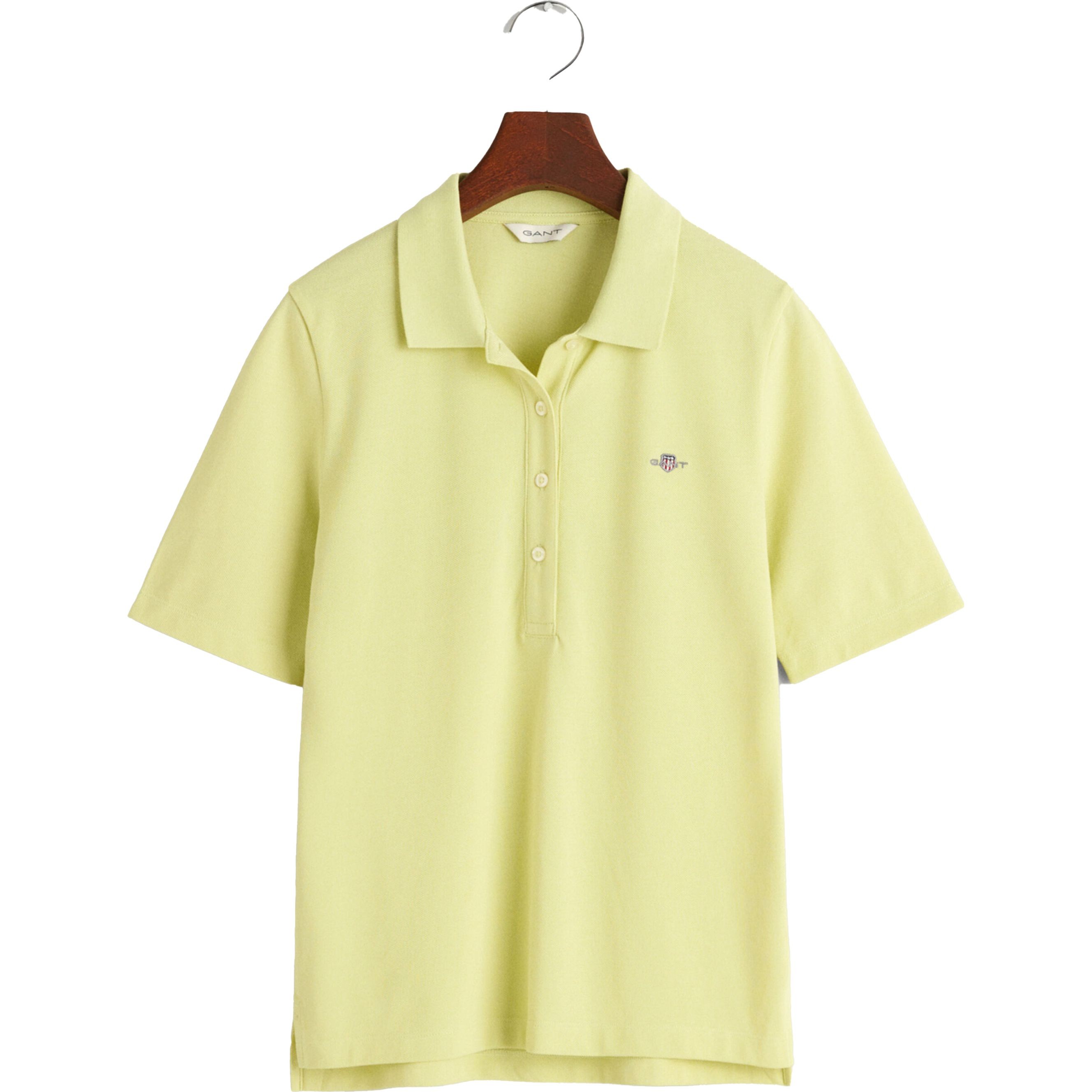 GANT Polo marškiniai trumpos rank. moterims, Žalia, SLIM SHIELD SS PIQUE POLO