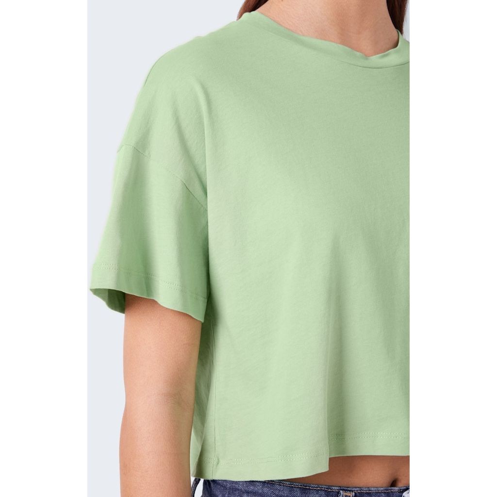 NOISY MAY Marškinėliai moterims, Žalia, NMALENA S/S O-NECK SE 4