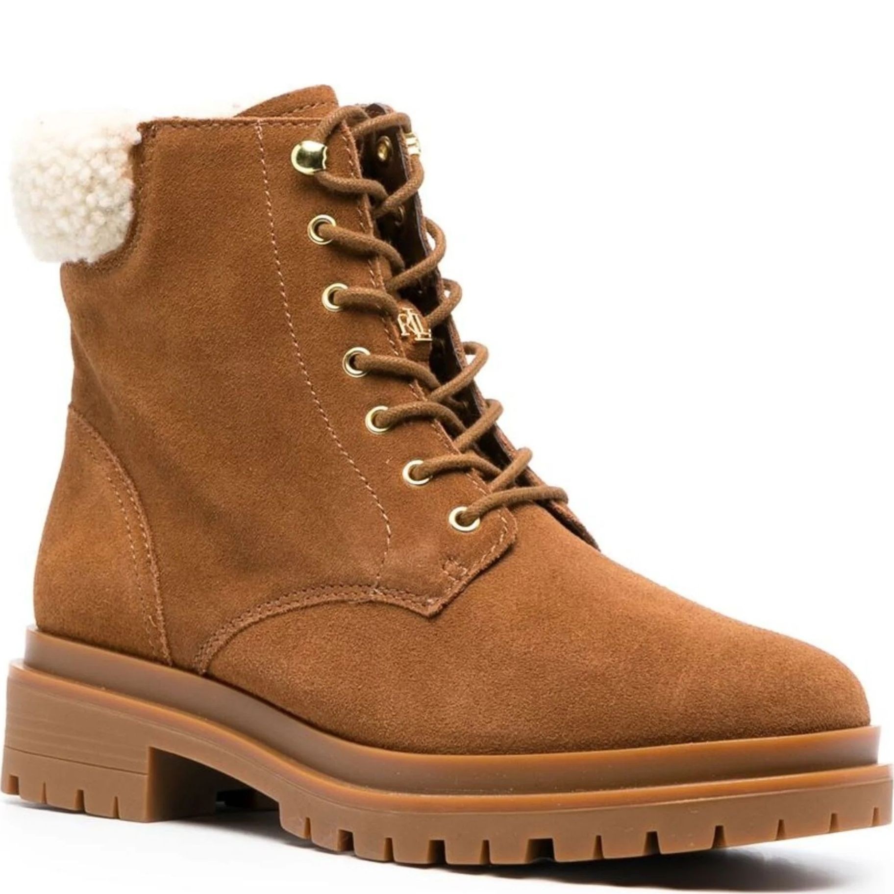 LAUREN RALPH LAUREN Aulinukai moterims, Ruda, Carlee bootie 1