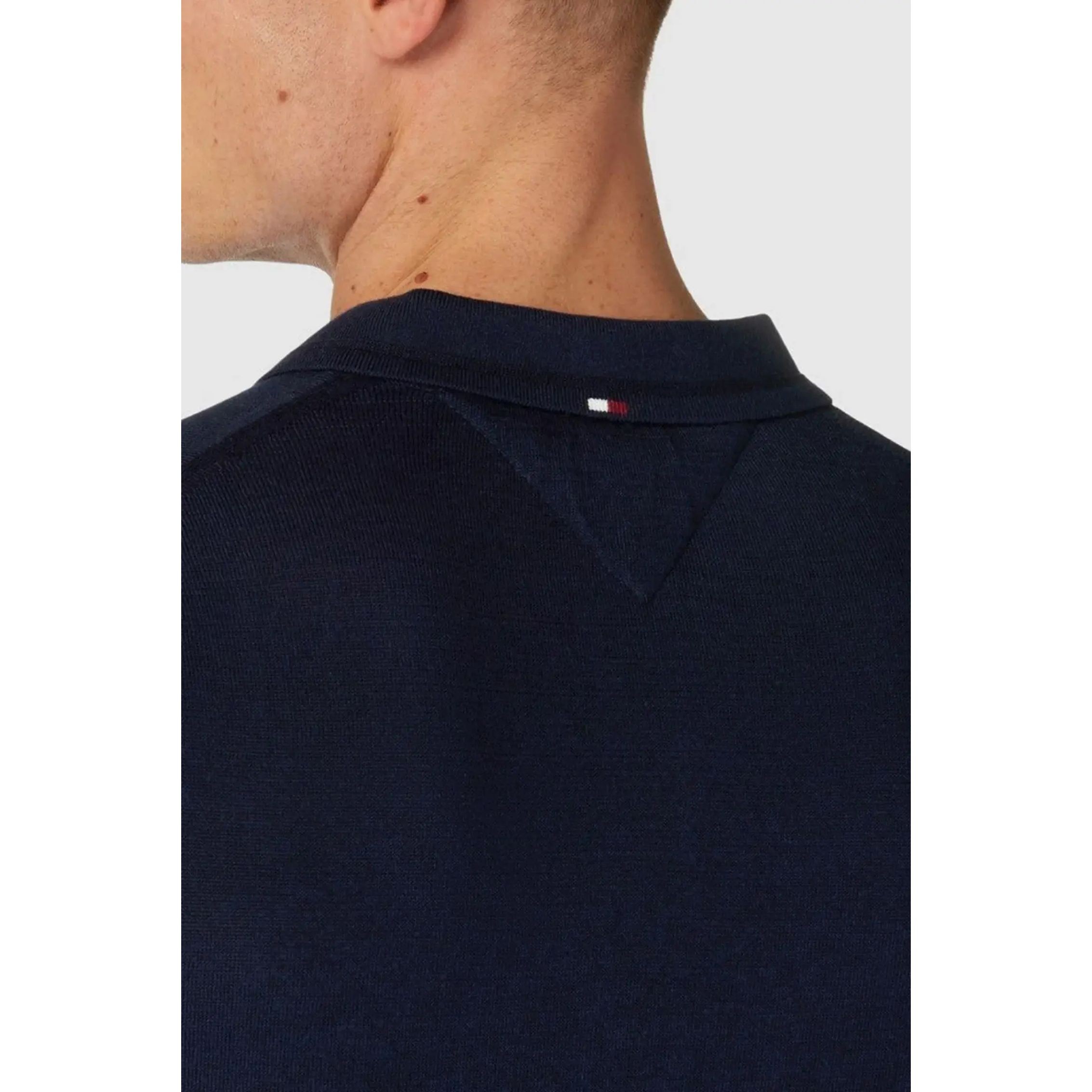TOMMY HILFIGER Polo marškiniai trumpos rank. vyrams, Mėlyna, Dc cotton lyocell s/s polo 4