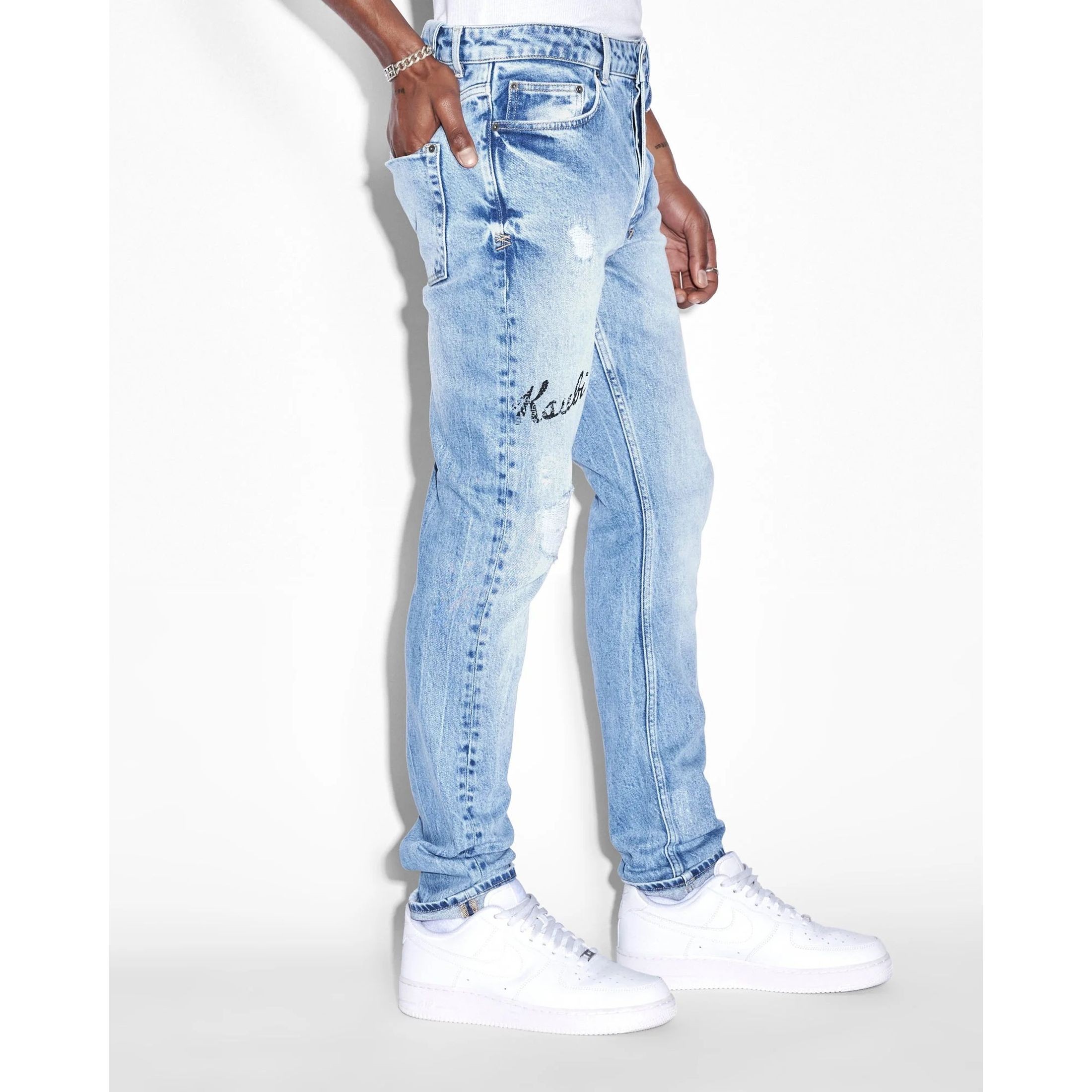 KSUBI Aptempti džinsai vyrams, Mėlyna, Chitch autograph jeans 3