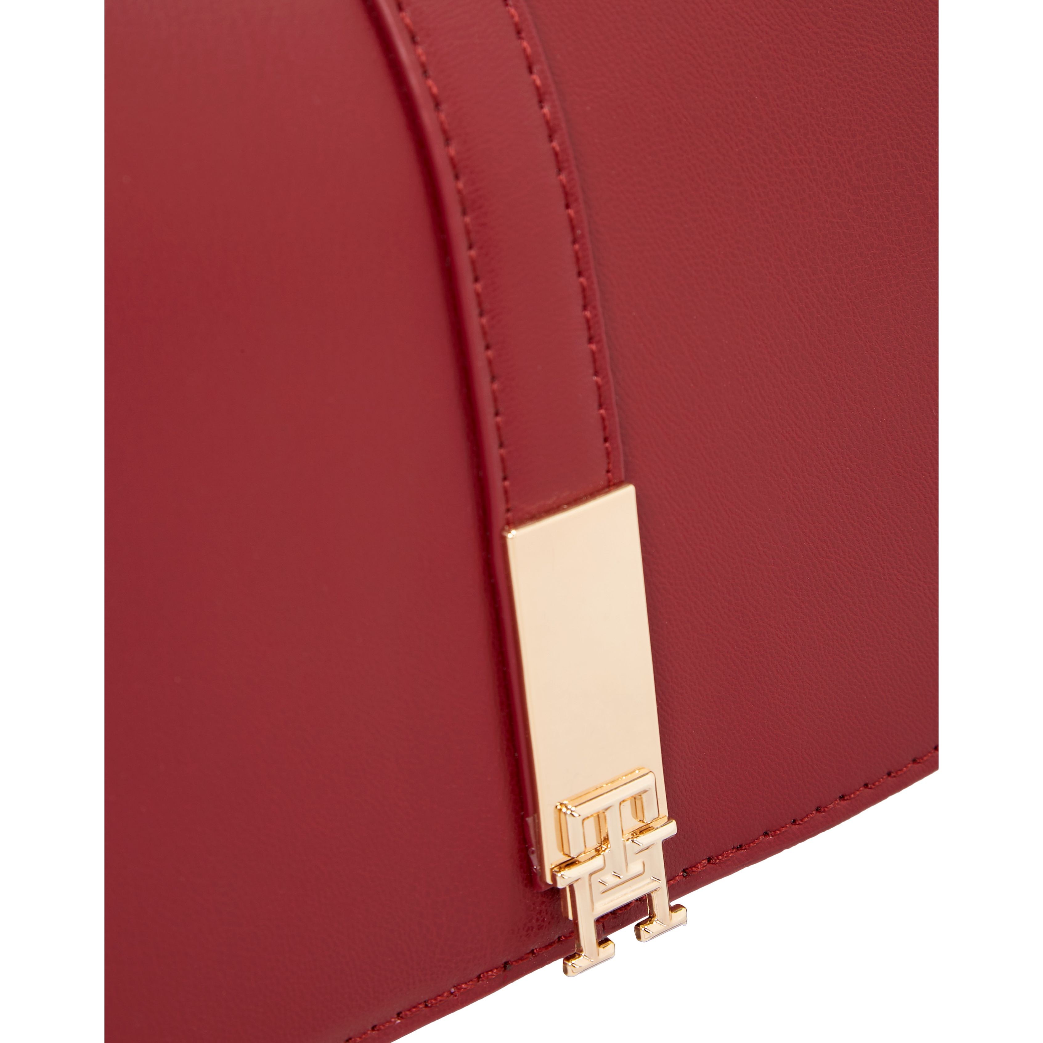 TOMMY HILFIGER Rankinė per petį moterims, Raudona, Heritage saddle bag 3