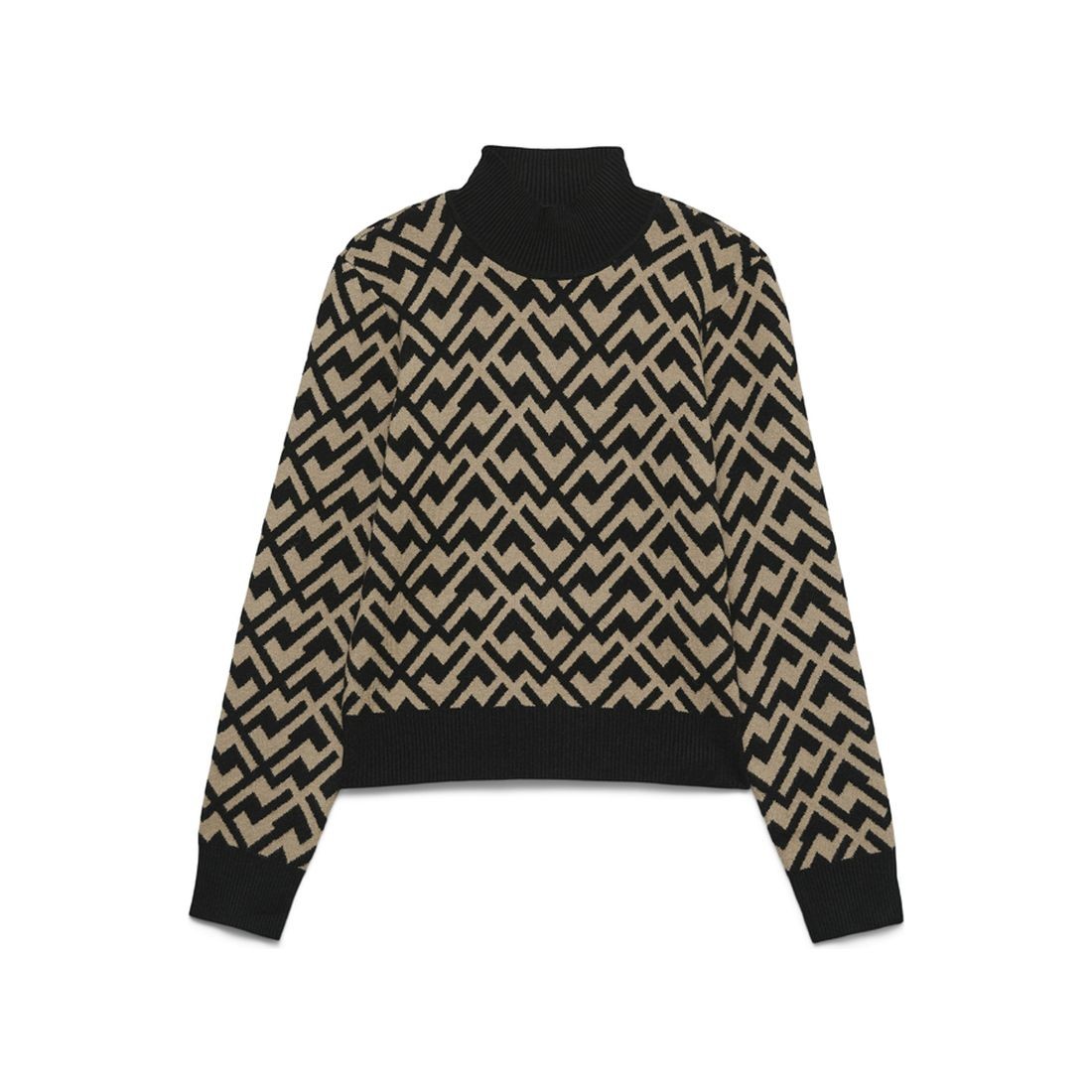 VERO MODA Megztinis su kaklu moterims, Marga, Aria pullover