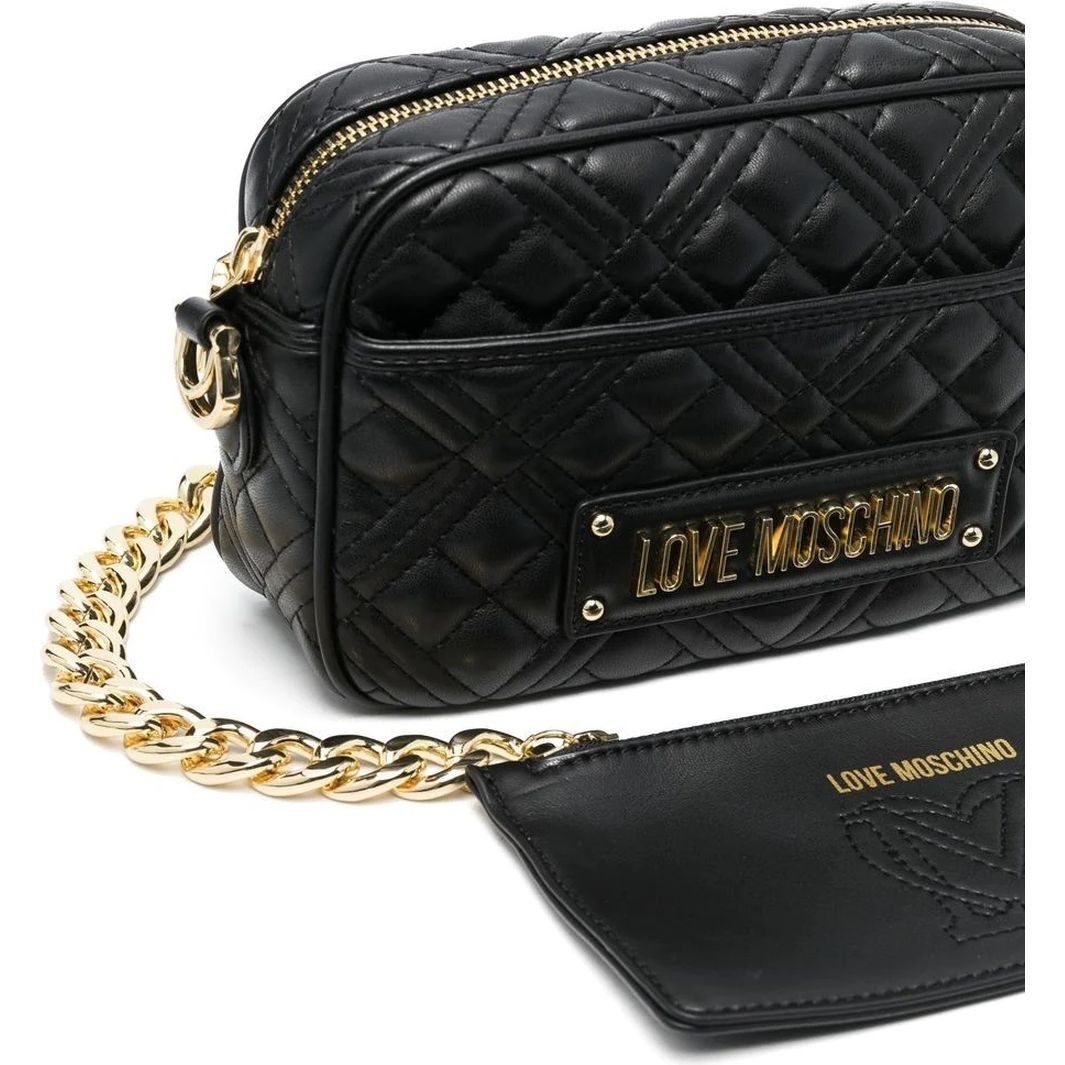 LOVE MOSCHINO Rankinė per petį moterims, Juoda, Crossbody 3