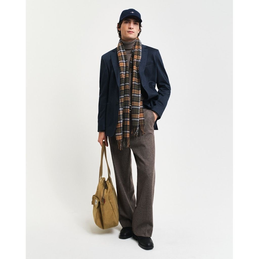 GANT Švarkas vyrams, Mėlyna, Slim two-toned twill blazer 5