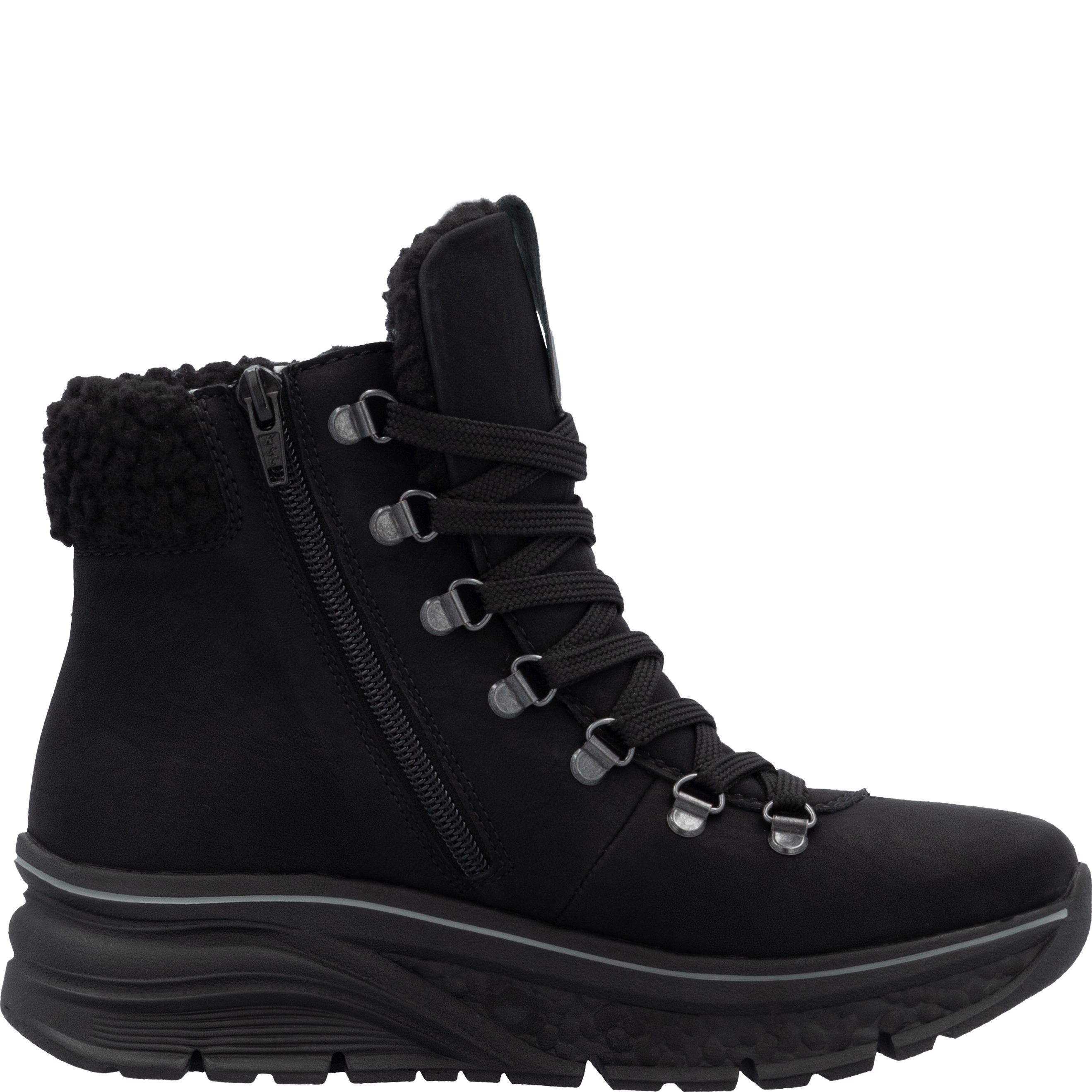 RIEKER Aulinukai moterims, Juoda, Ladies mid height boots 5