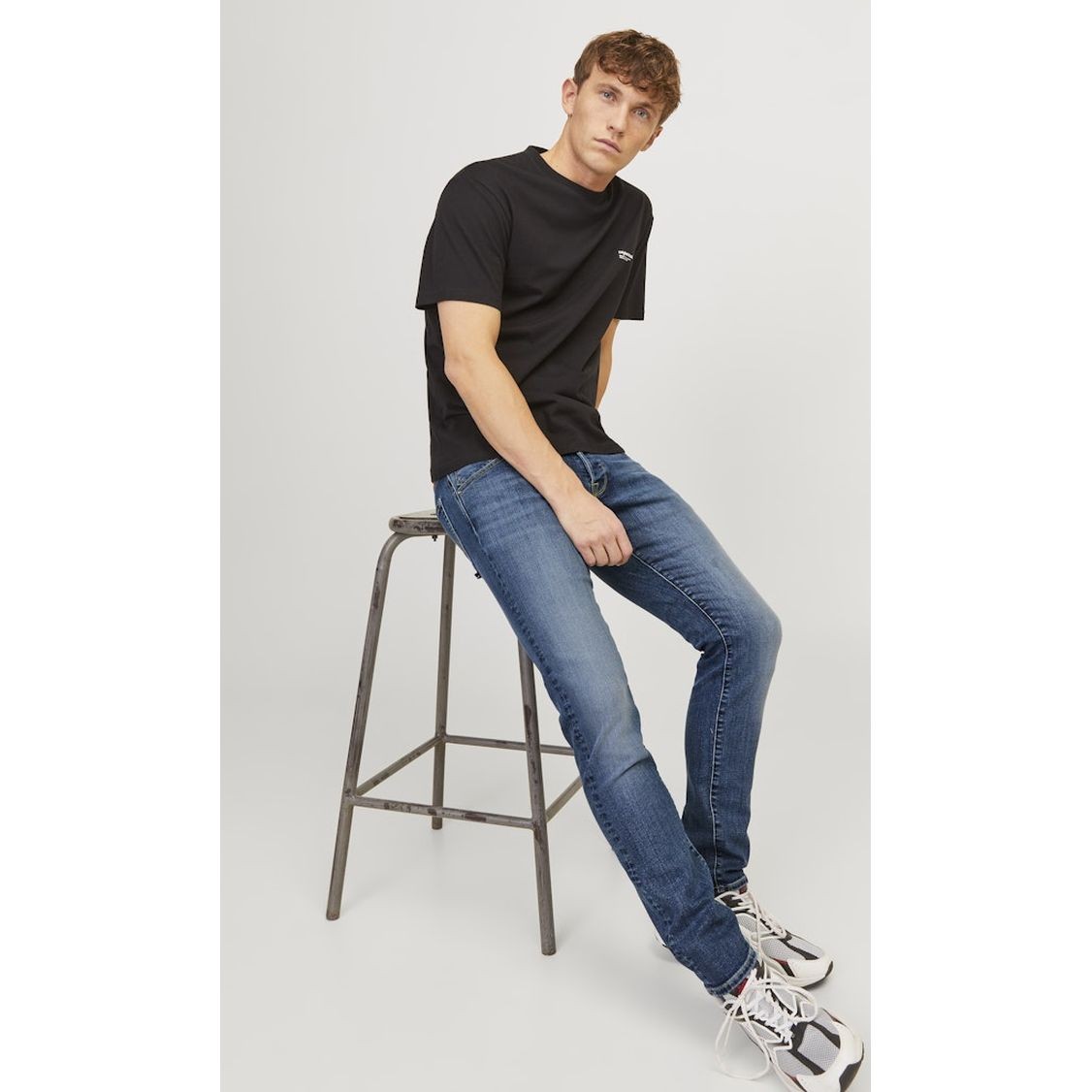 JACK & JONES Slim džinsai vyrams, Mėlyna, Jjiglenn slim 8