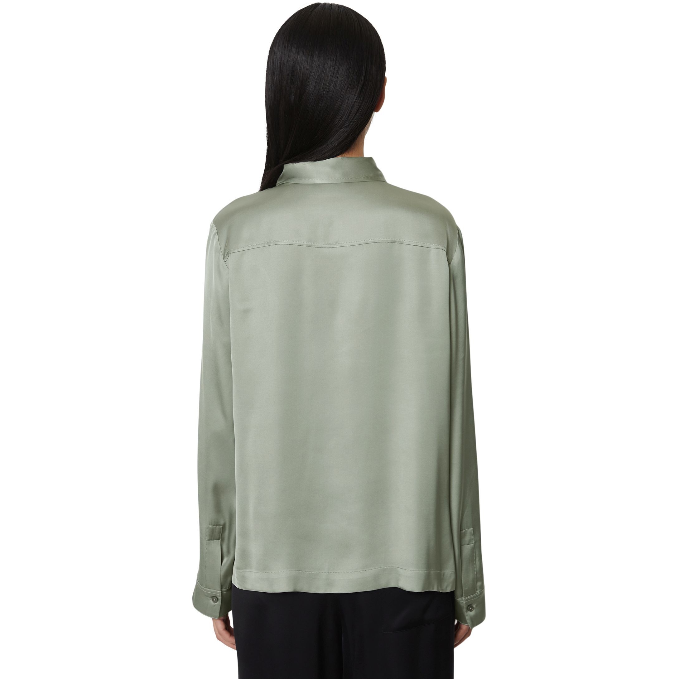 MARC O'POLO Marškiniai ilgomis rankovėmis moterims, Žalia 3