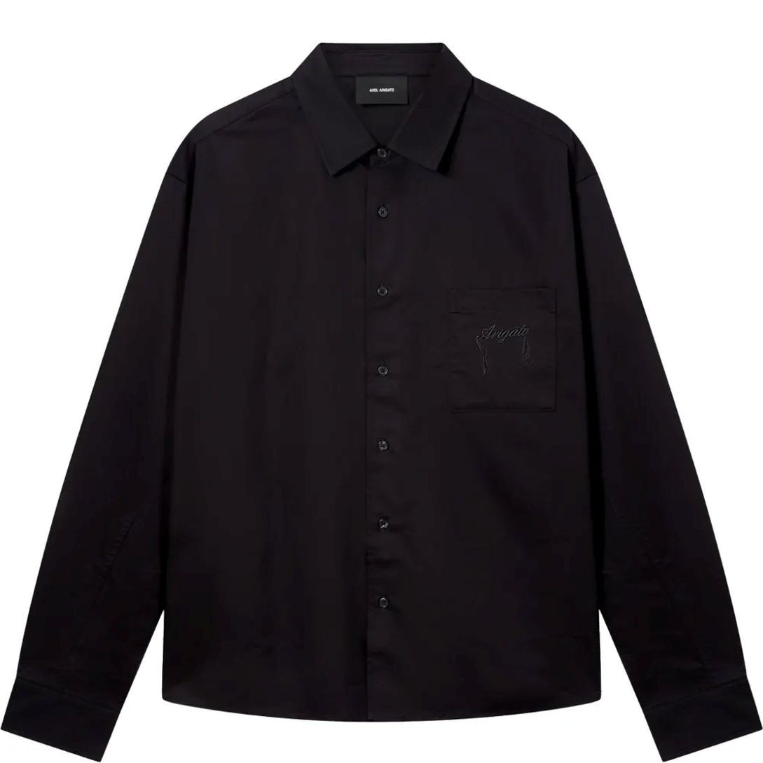 AXEL ARIGATO Marškiniai ilgomis rankovėmis vyrams, Juoda, Ray overshirt