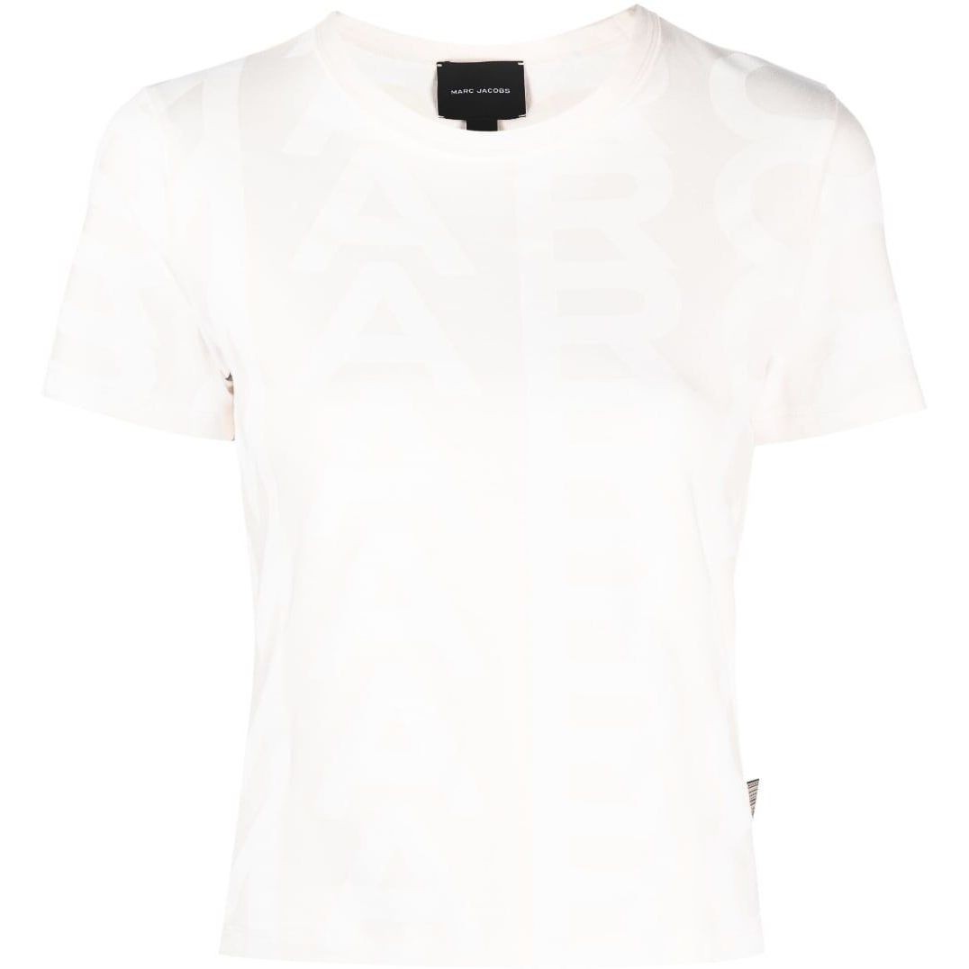 MARC JACOBS Marškinėliai trump. rankovėmis moterims, Kūno, Monogram baby tee