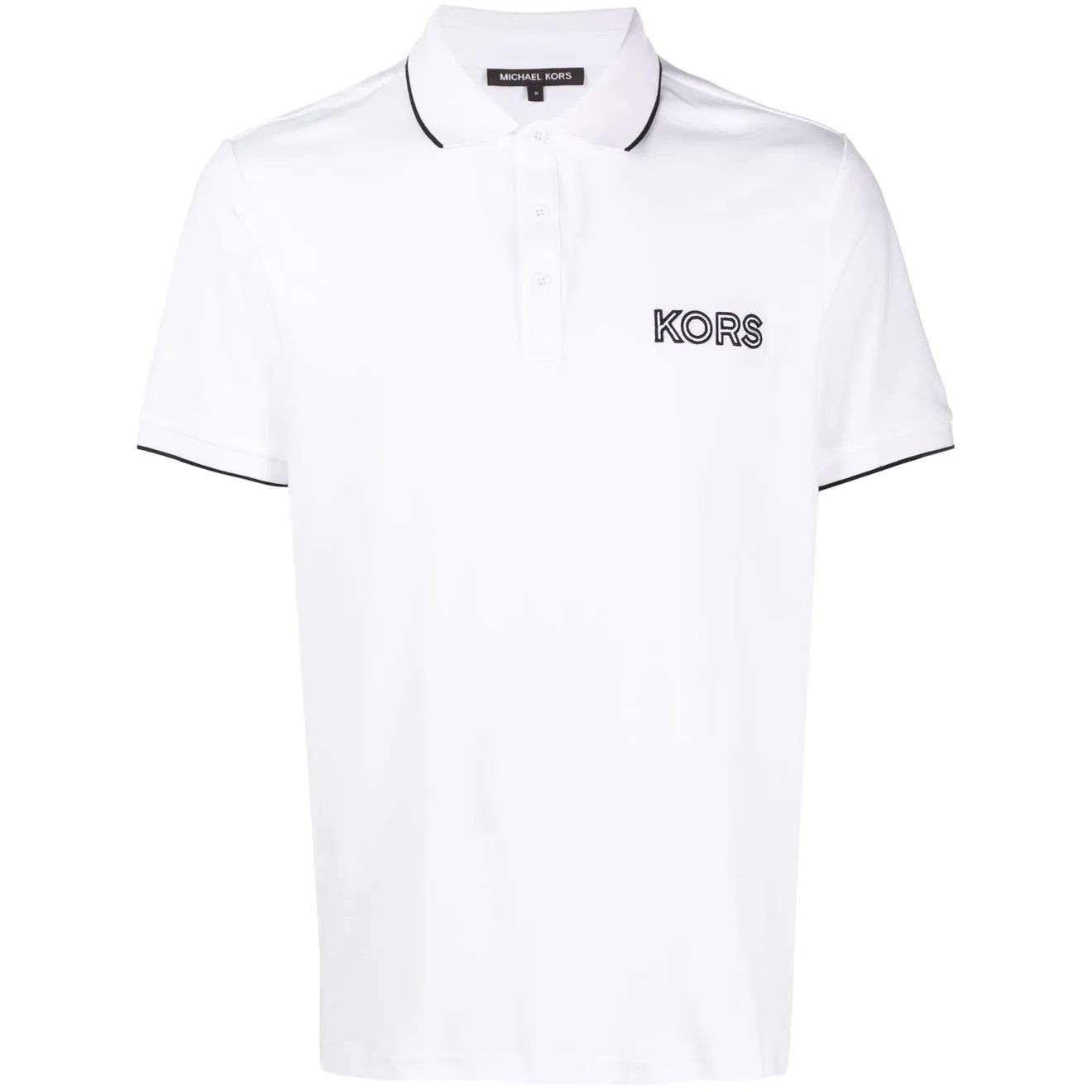 MICHAEL KORS Polo marškiniai trumpos rank. vyrams, Balta, Chest logo tipped polo 1