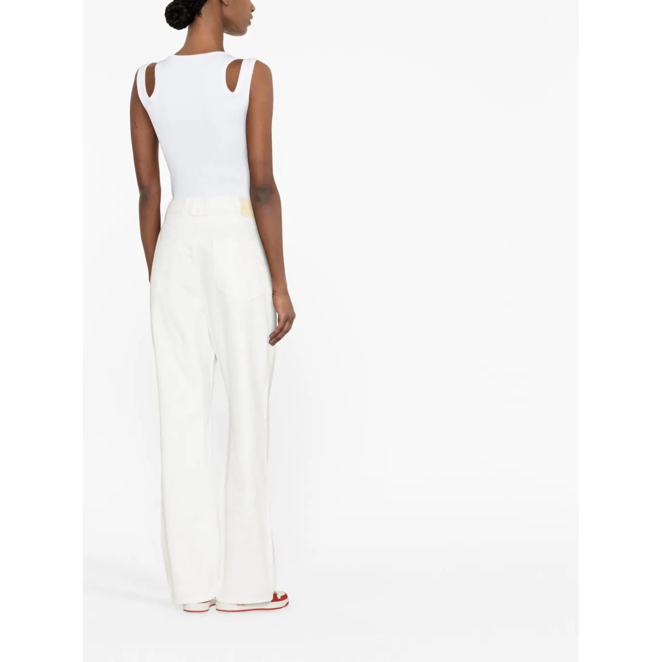 AXEL ARIGATO Tiesūs džinsai moterims, Balta, Sly Low-Rise Jeans 2