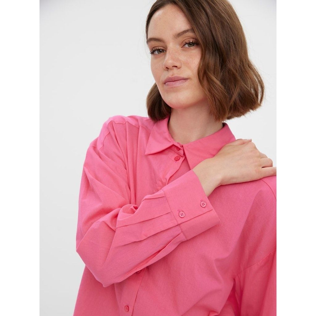 VERO MODA Marškiniai moterims, Rožinė, VMSTINNA L/S CROPPED 9