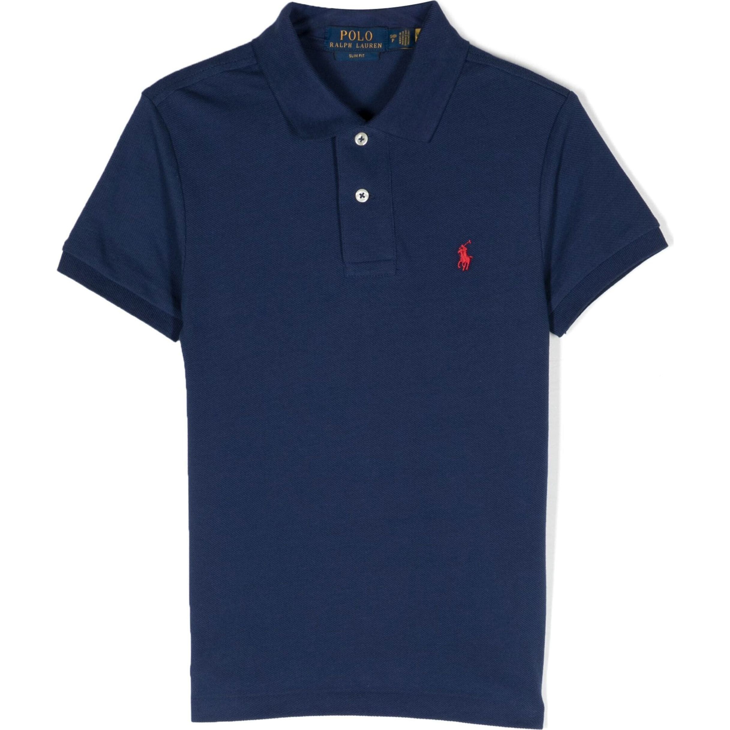 RALPH LAUREN KIDS Polo marškiniai trumpos rank. berniukams, Mėlyna, Slim polo shirt 1