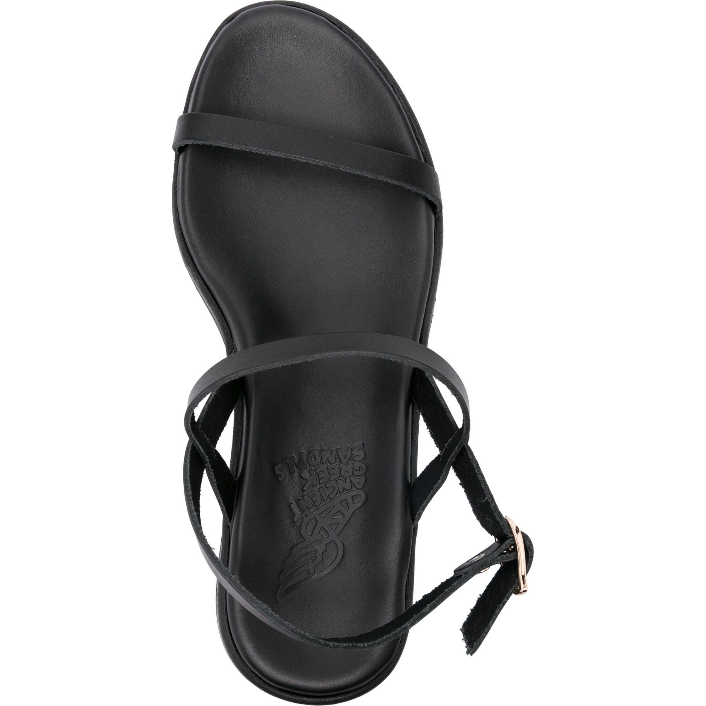 ANCIENT GREEK SANDAL Basutės moterims, Juoda, Evriali vachetta sandals 4