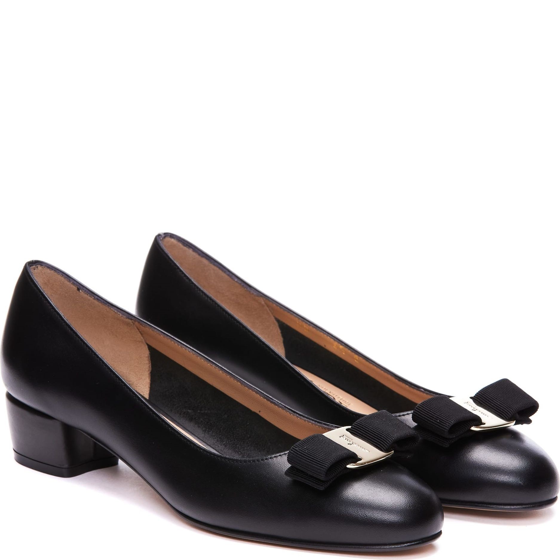 SALVATORE FERRAGAMO Aukštakulniai moterims, Juoda, Vara bow pump 4