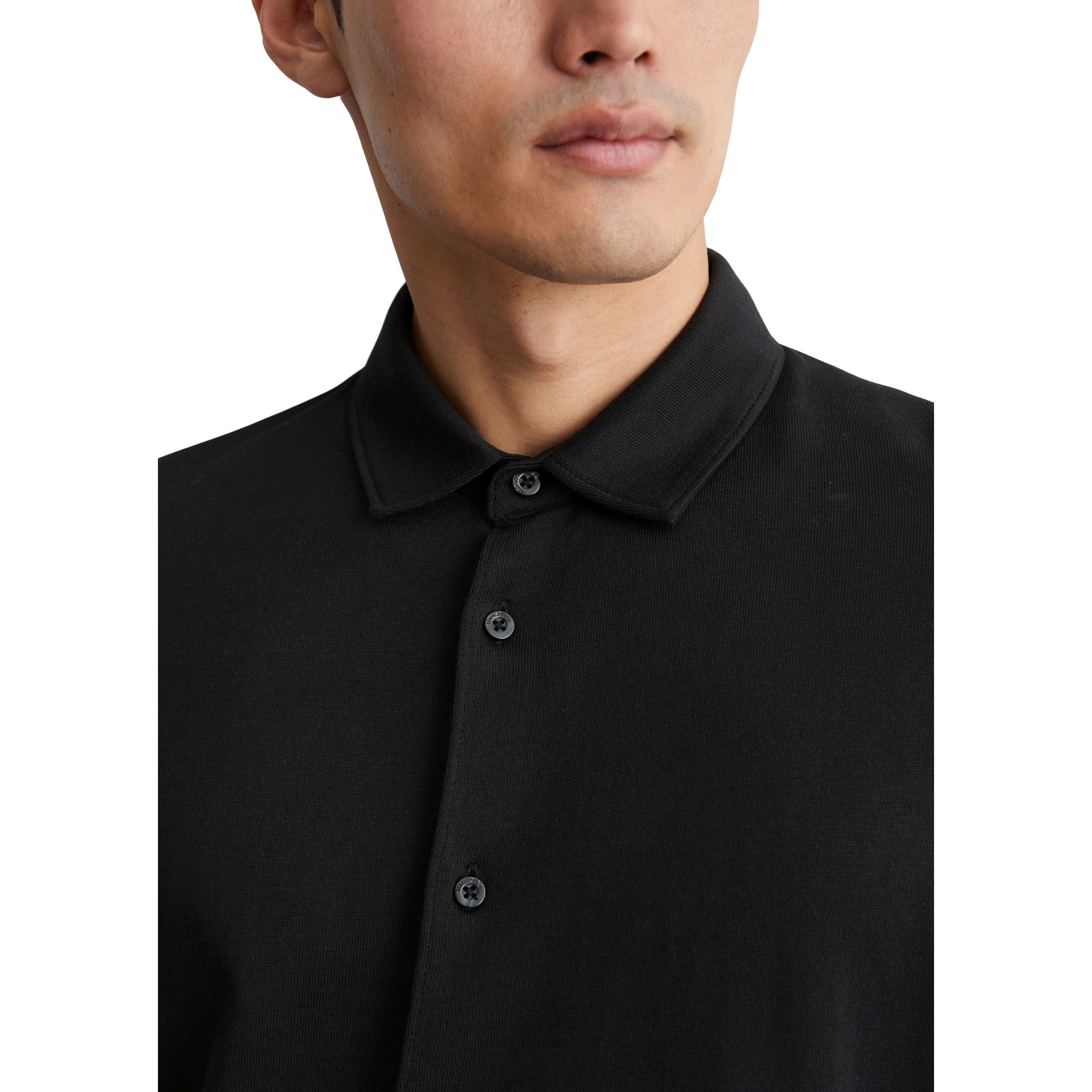 MARC O'POLO Marškiniai ilgomis rankovėmis vyrams, Juoda, Shirts lon 430214455082 4