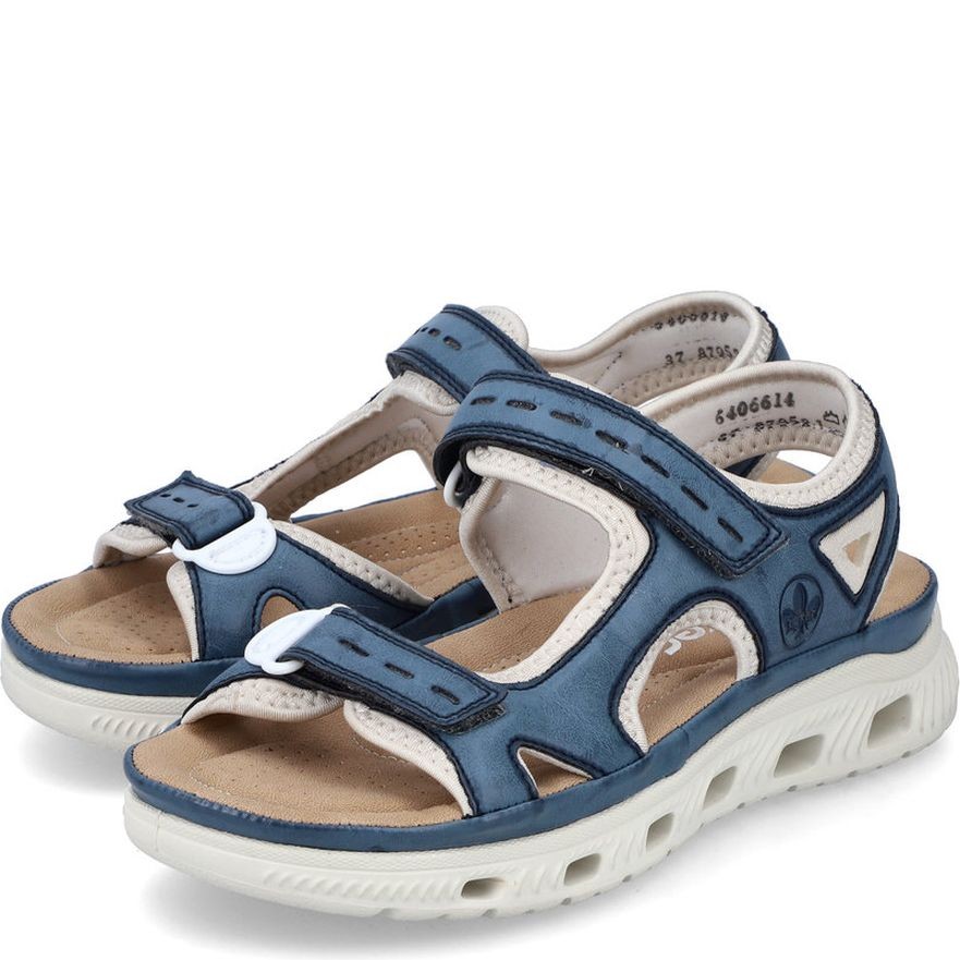 RIEKER Basutės moterims, Mėlyna, Sandals 7
